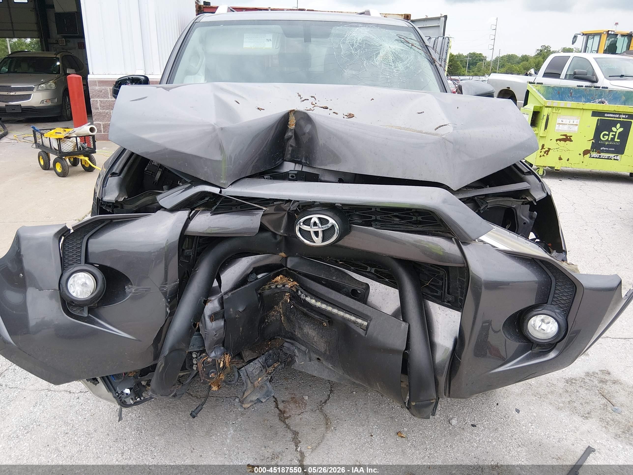 2014 Toyota 4runner Sr5 Gray vin: JTEBU5JR6E5156749
