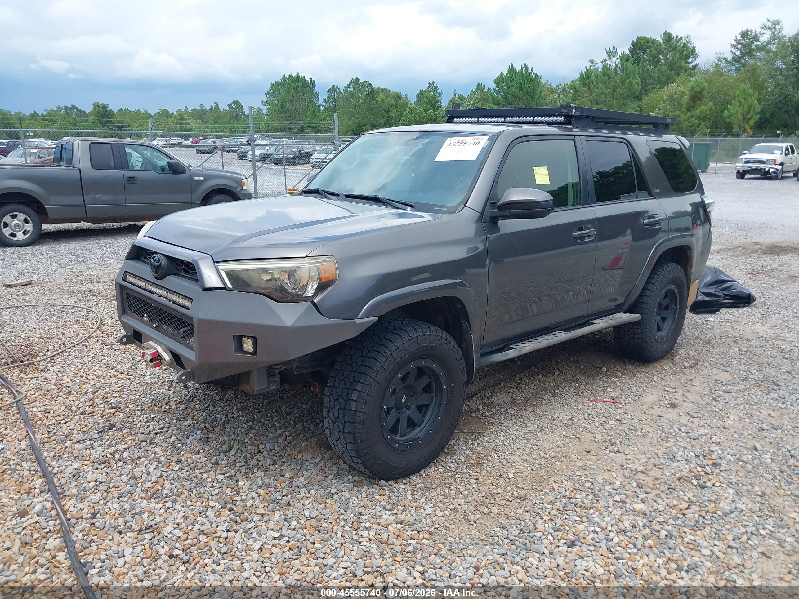 2014 Toyota 4runner Sr5 Gray vin: JTEBU5JR6E5165905