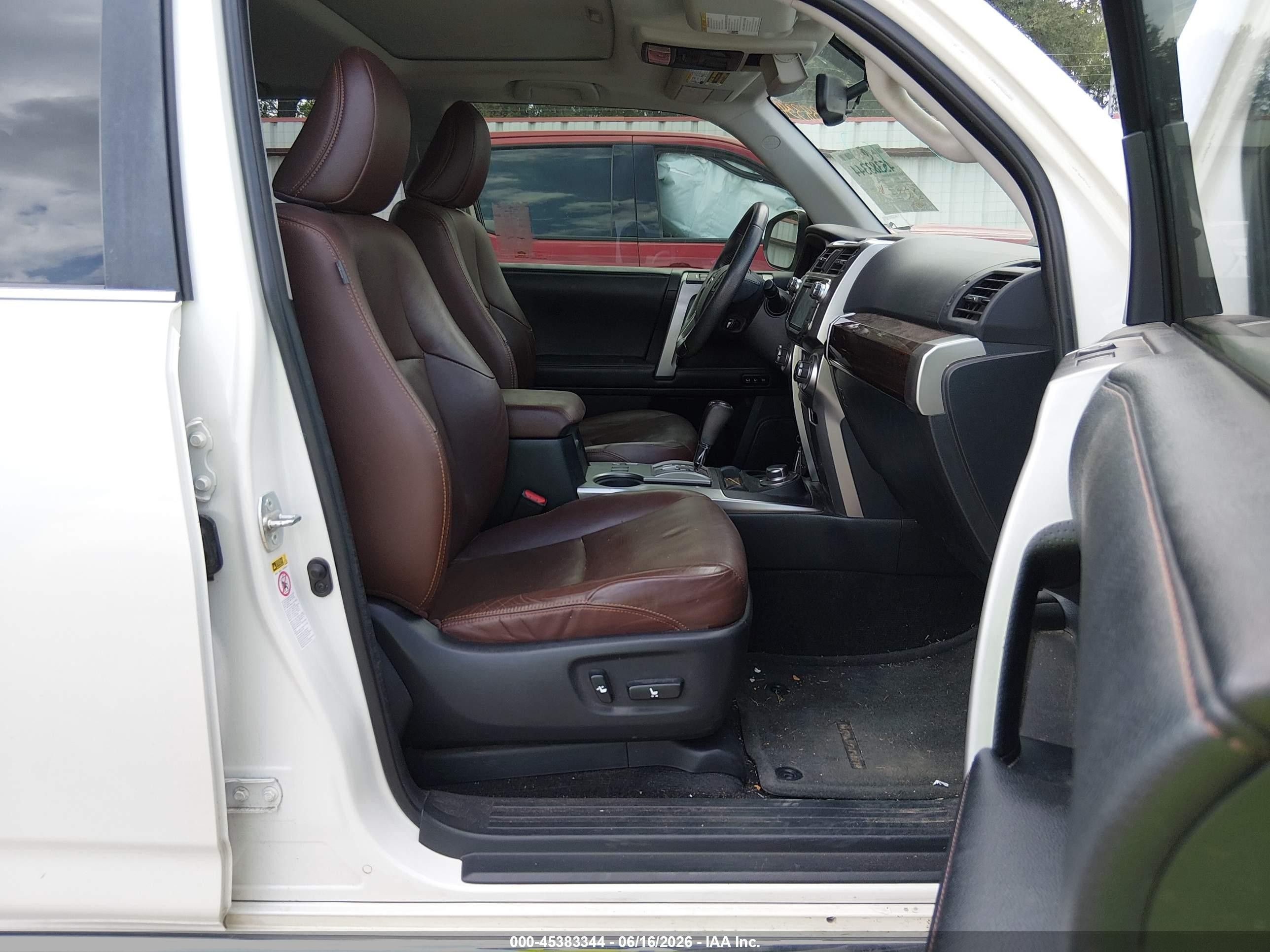 2015 Toyota 4runner Limited White vin: JTEBU5JR6F5204641