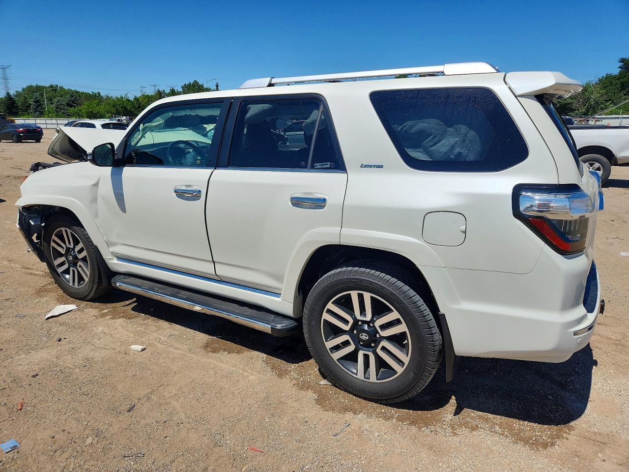 2015 Toyota 4runner Limited White vin: JTEBU5JR6F5225098
