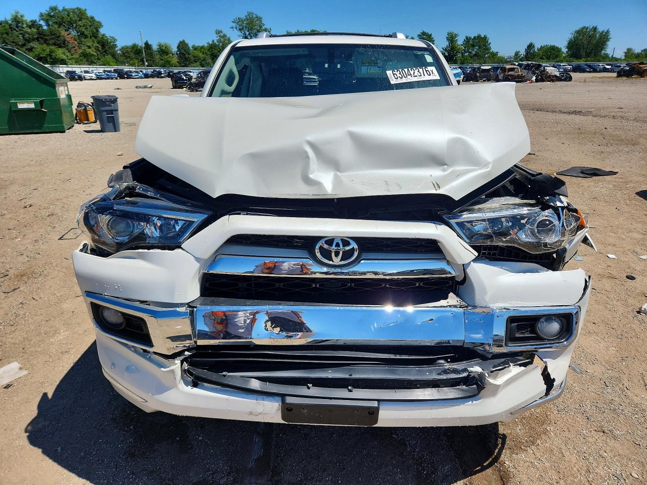 2015 Toyota 4runner Limited White vin: JTEBU5JR6F5225098