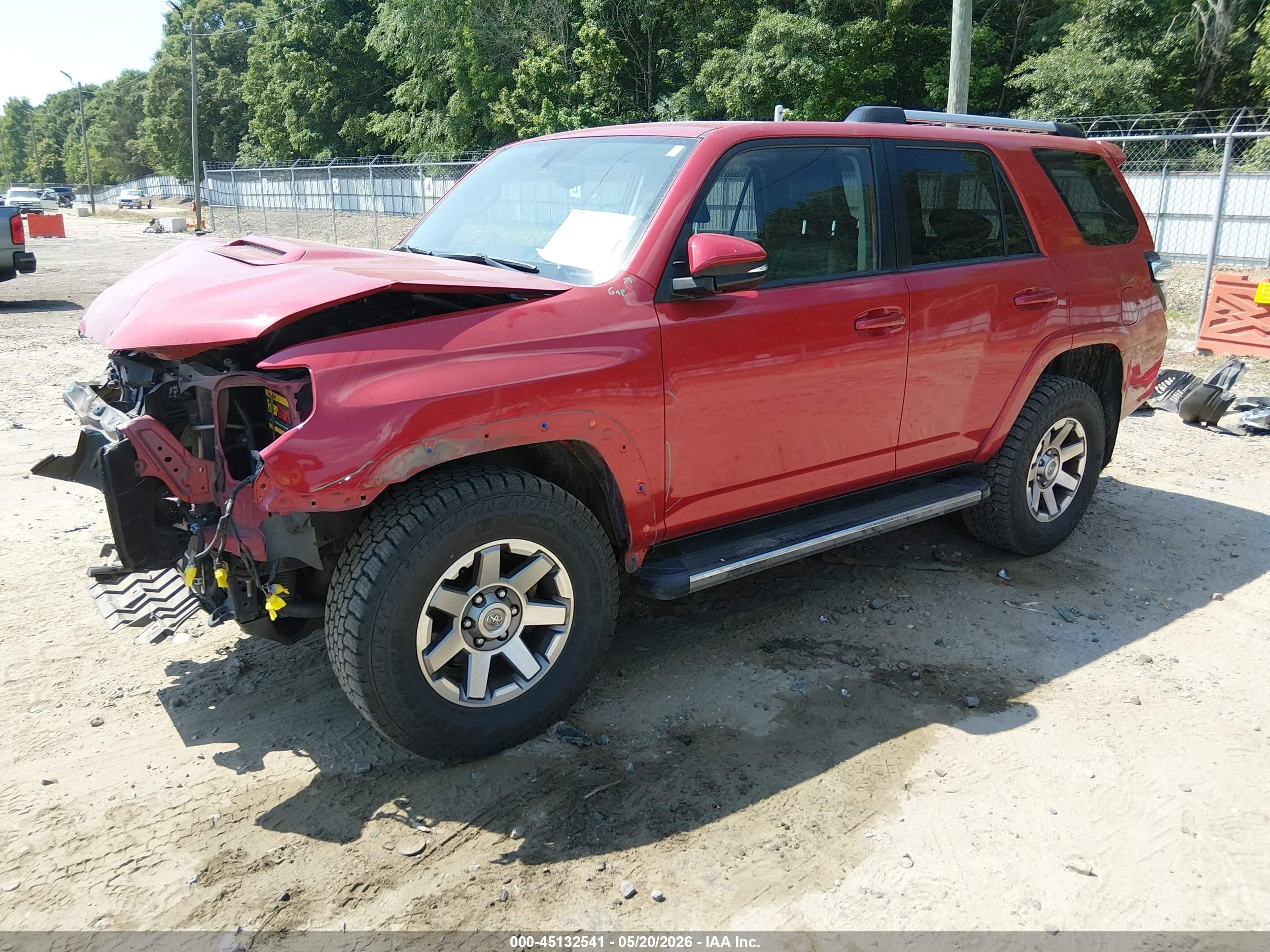 2015 Toyota 4runner Trail Premium Red vin: JTEBU5JR6F5225411