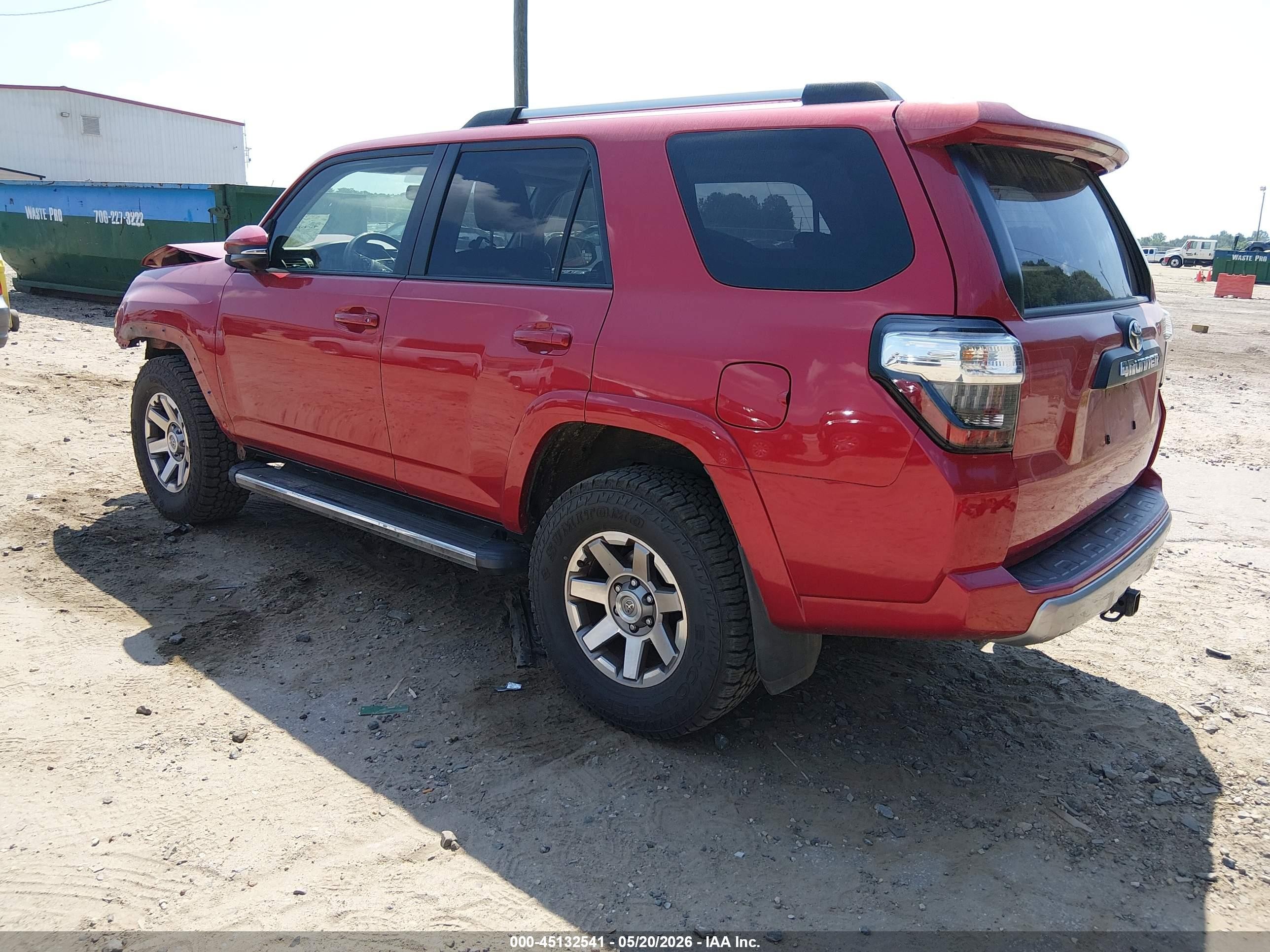 2015 Toyota 4runner Trail Premium Red vin: JTEBU5JR6F5225411