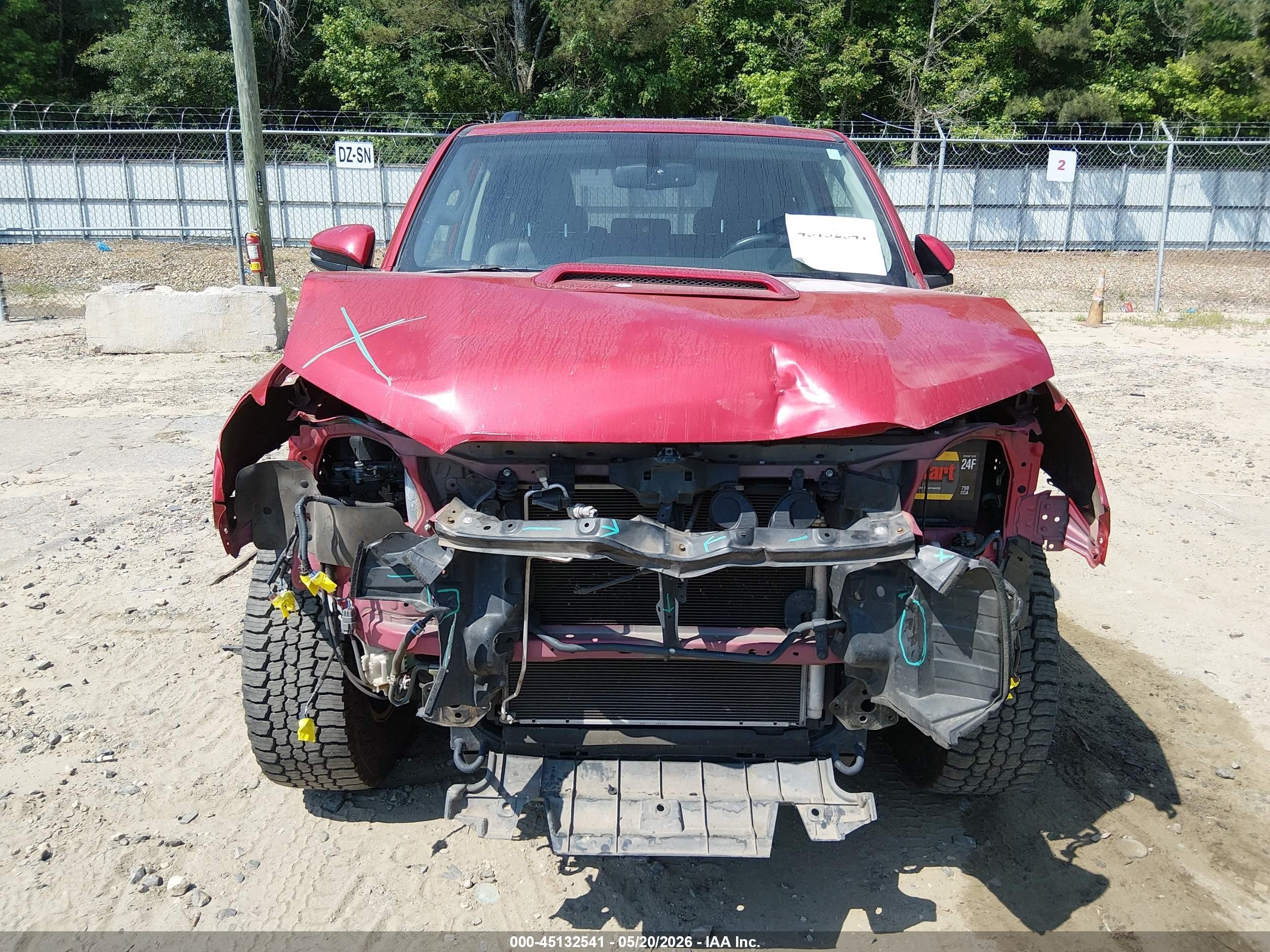 2015 Toyota 4runner Trail Premium Red vin: JTEBU5JR6F5225411
