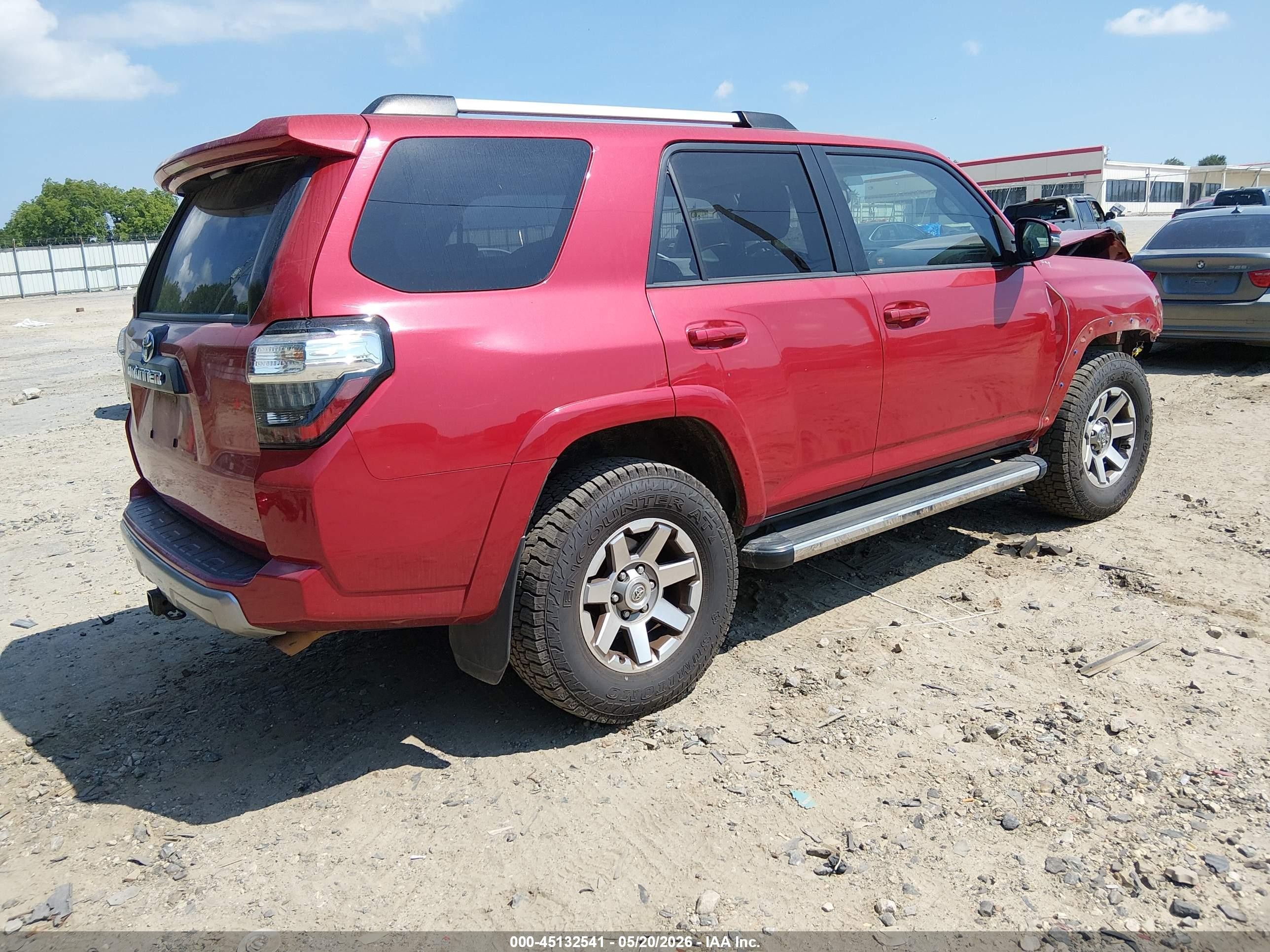 2015 Toyota 4runner Trail Premium Red vin: JTEBU5JR6F5225411