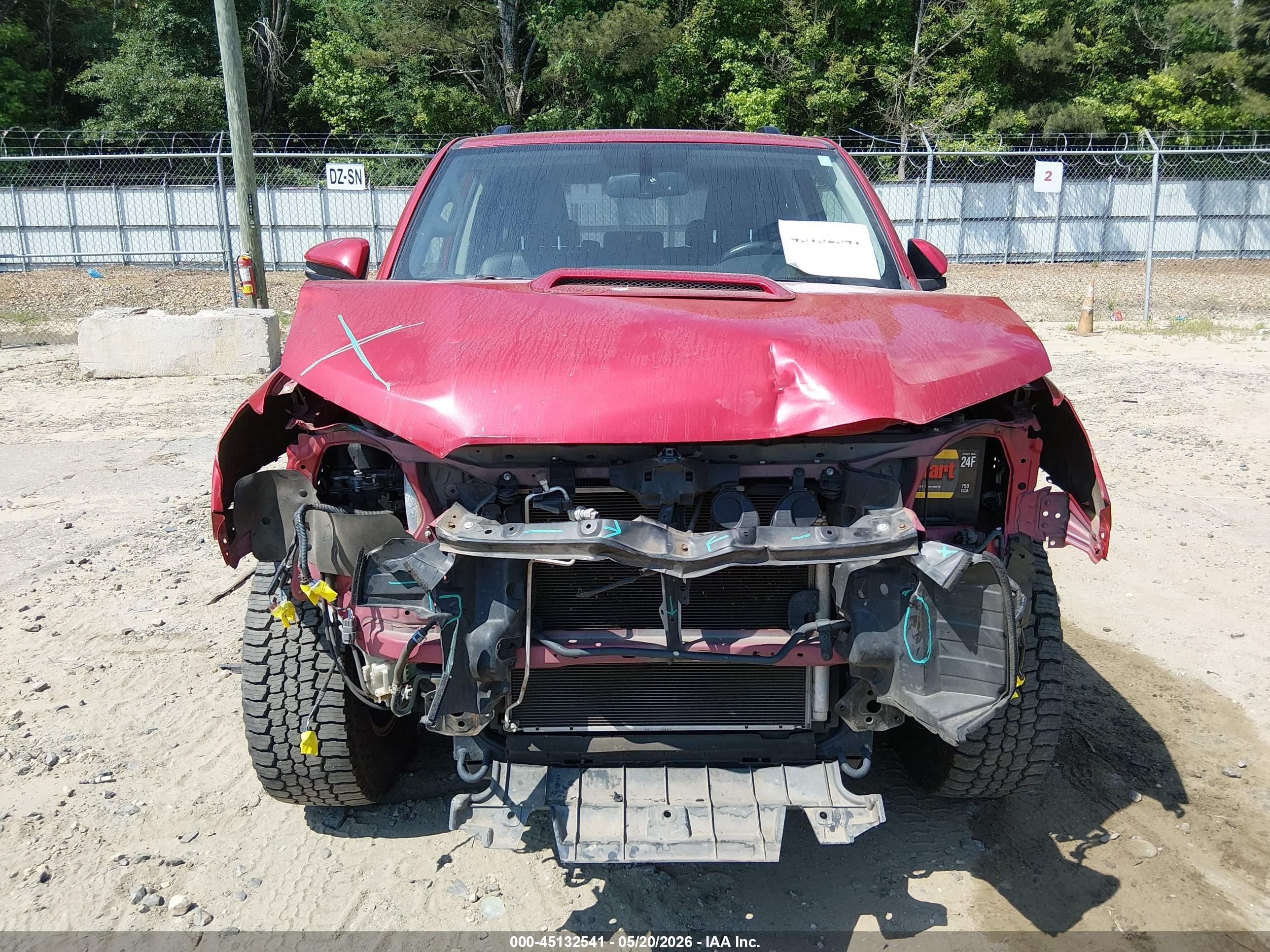 2015 Toyota 4runner Trail Premium Red vin: JTEBU5JR6F5225411