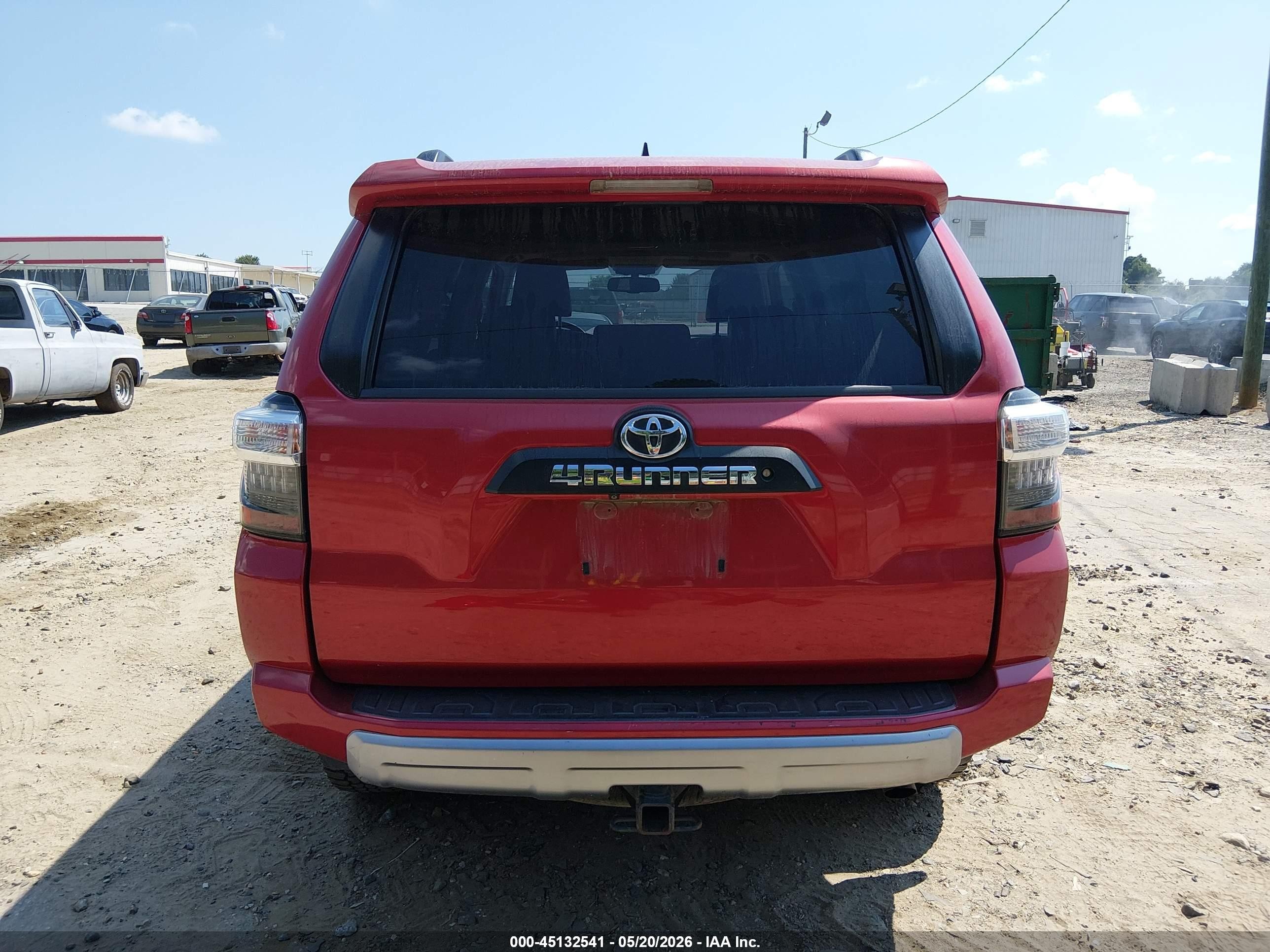 2015 Toyota 4runner Trail Premium Red vin: JTEBU5JR6F5225411