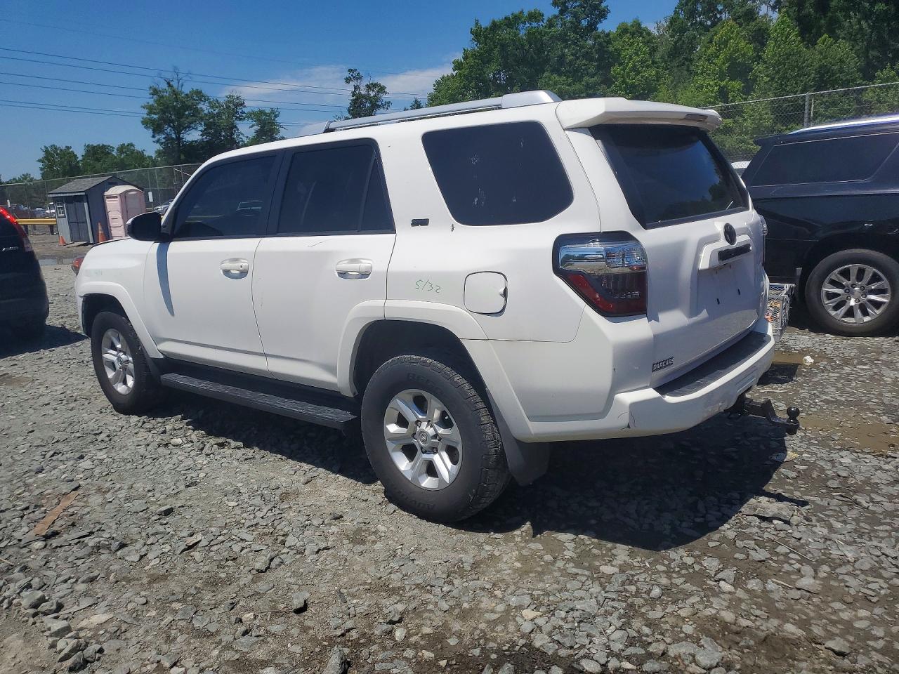 2015 Toyota 4runner Sr5 White vin: JTEBU5JR6F5272714
