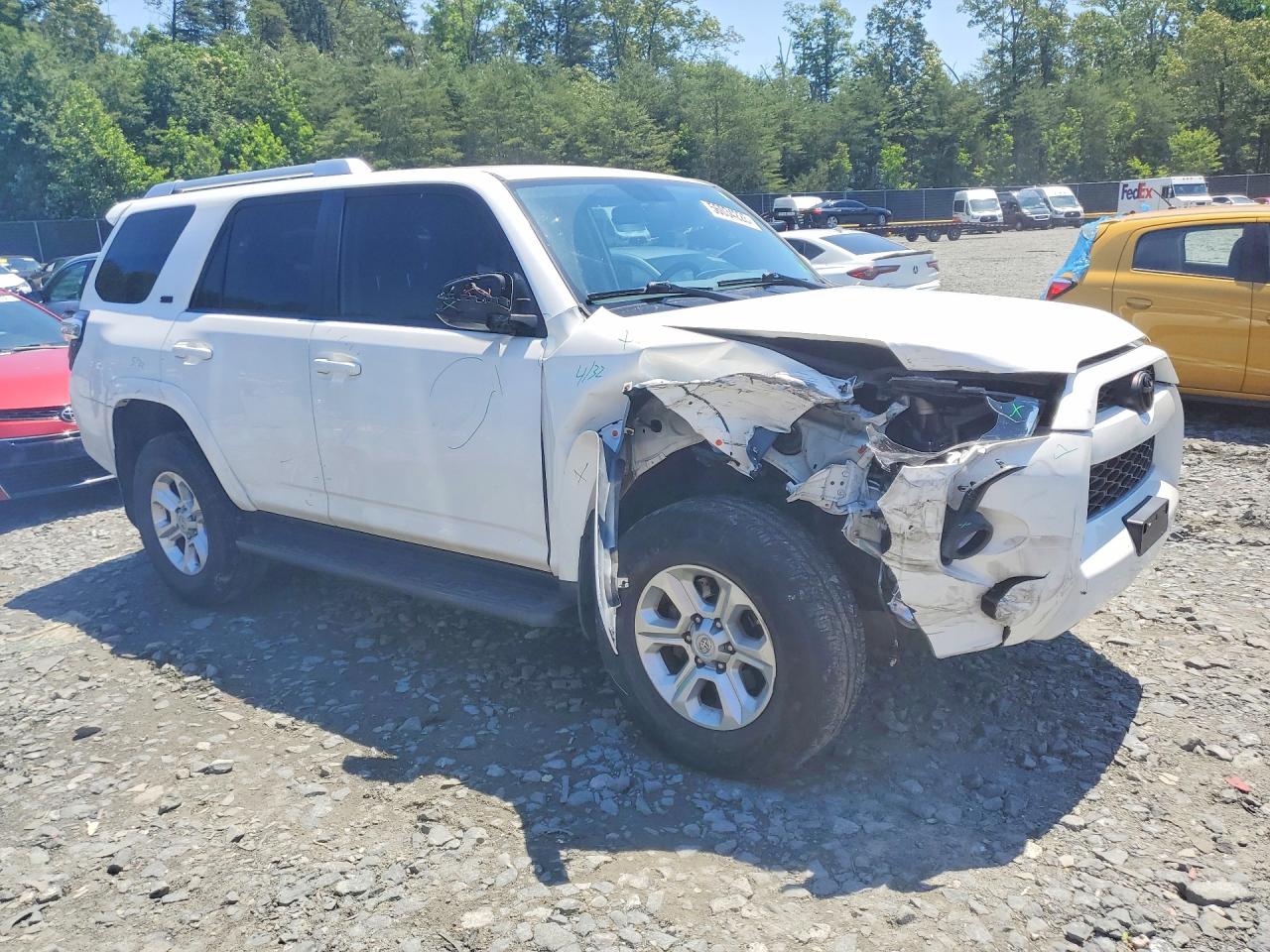 2015 Toyota 4runner Sr5 White vin: JTEBU5JR6F5272714