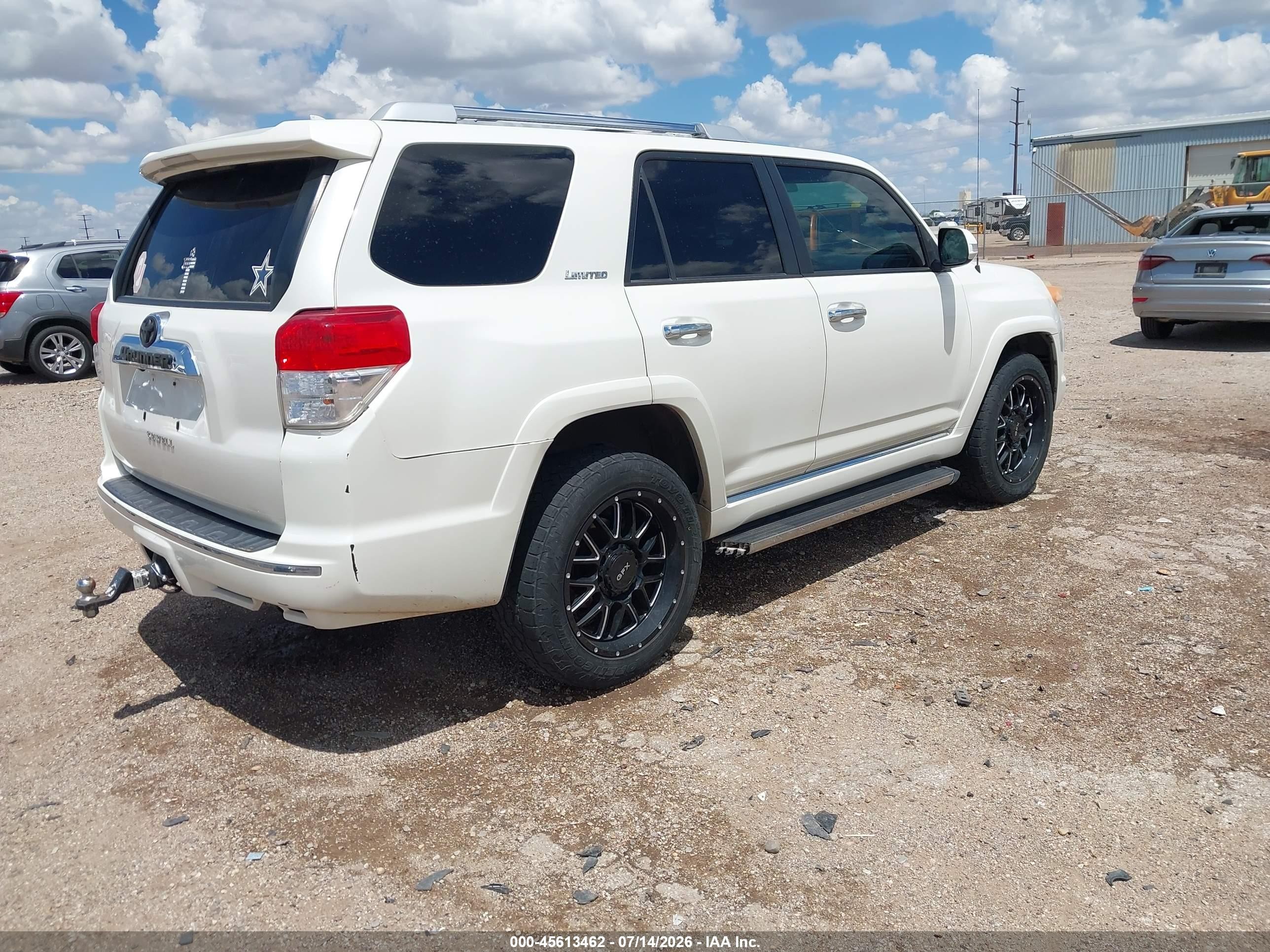 2010 Toyota 4runner Limited V6 White vin: JTEBU5JR7A5016008