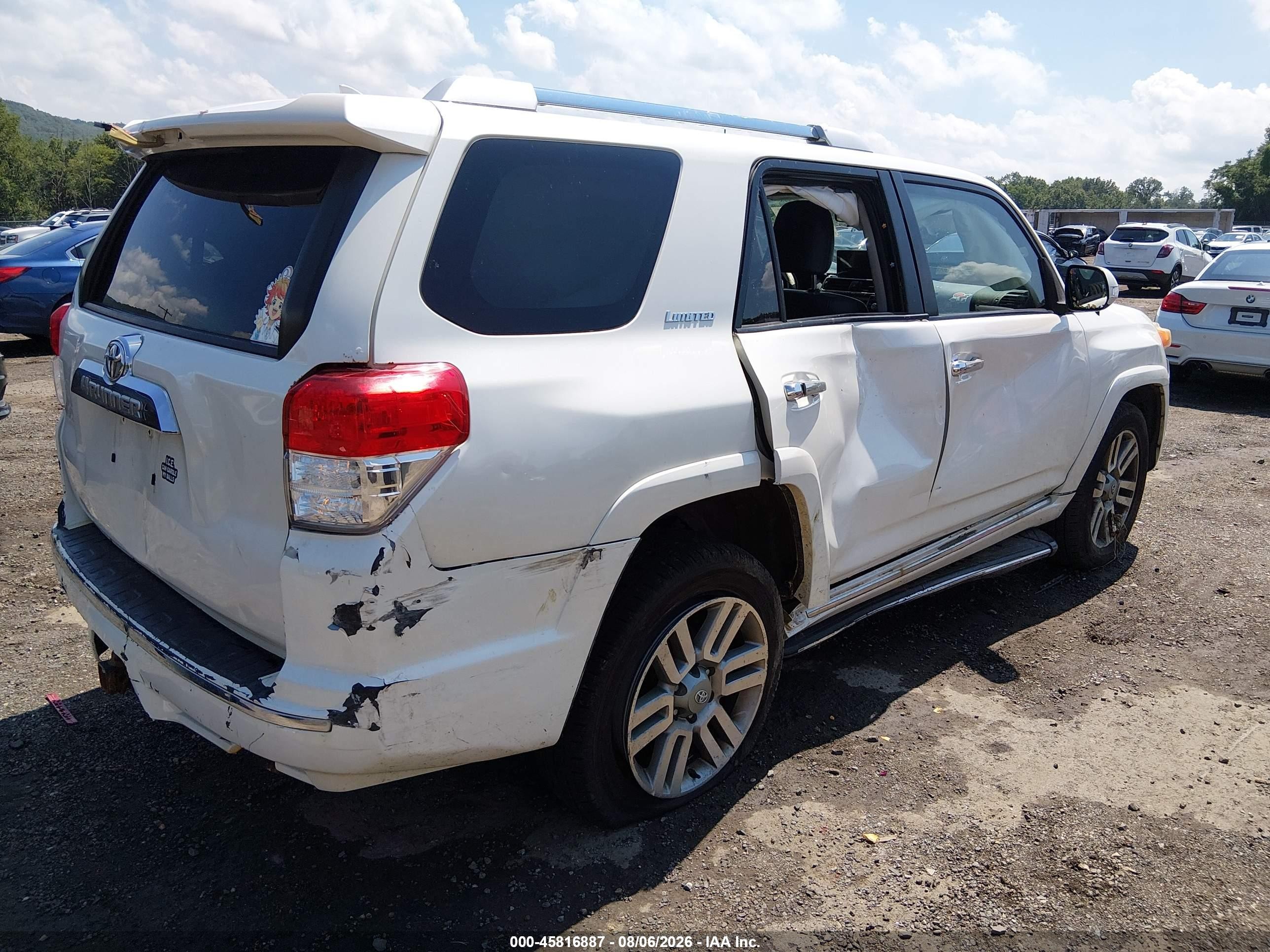 2011 Toyota 4runner Limited V6 White vin: JTEBU5JR7B5039306