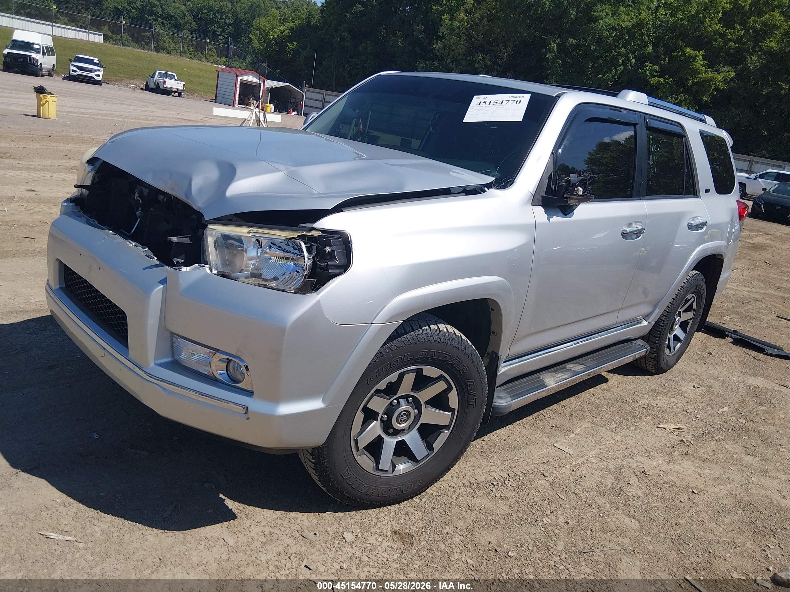 2011 Toyota 4runner Sr5 V6 Silver vin: JTEBU5JR7B5059023