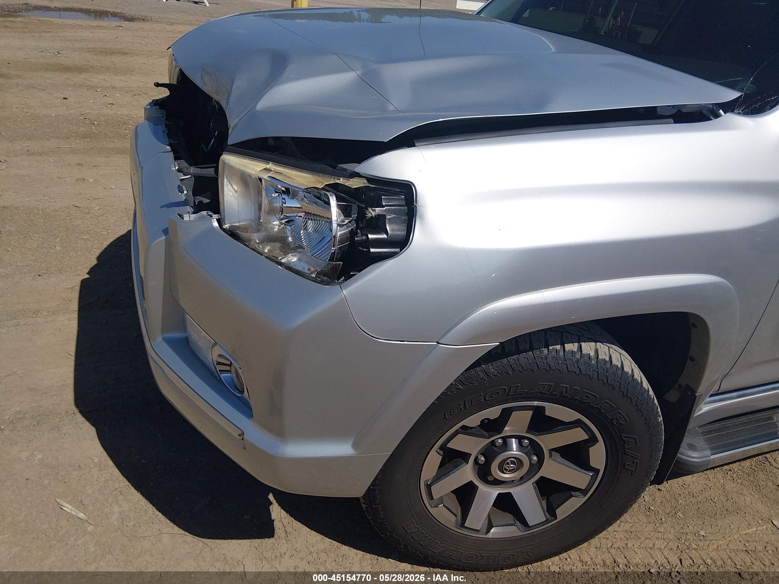 2011 Toyota 4runner Sr5 V6 Silver vin: JTEBU5JR7B5059023
