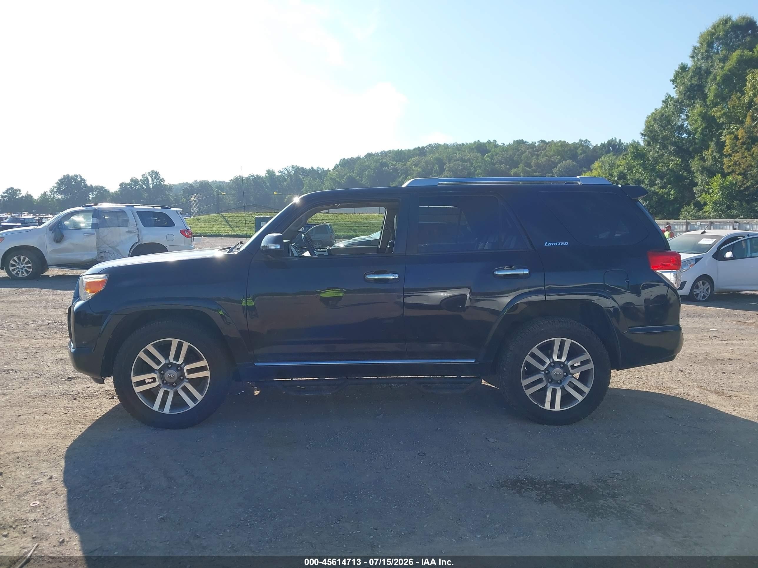 2012 Toyota 4runner Limited Black vin: JTEBU5JR7C5103734