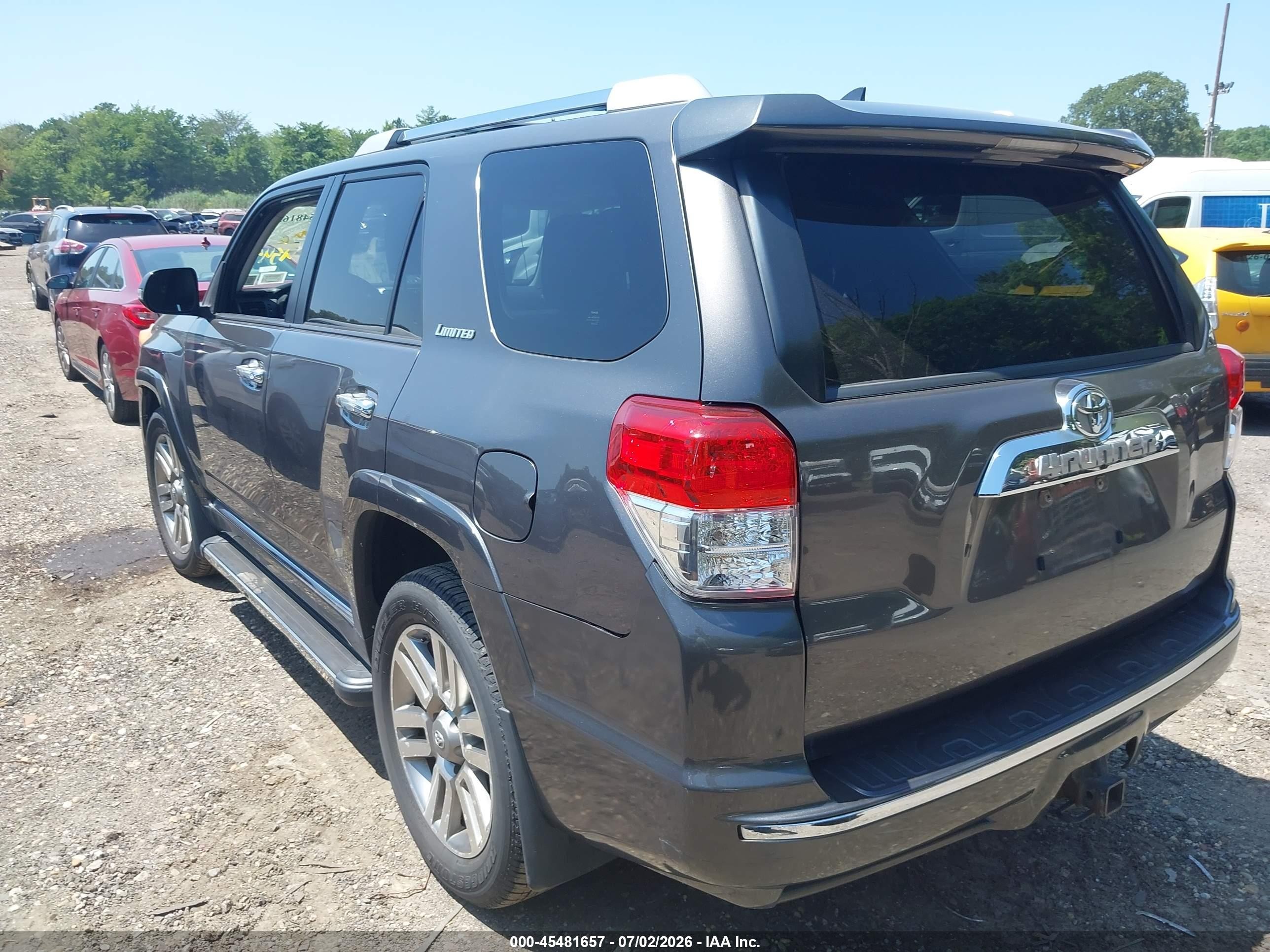 2013 Toyota 4runner Limited Black vin: JTEBU5JR7D5144611