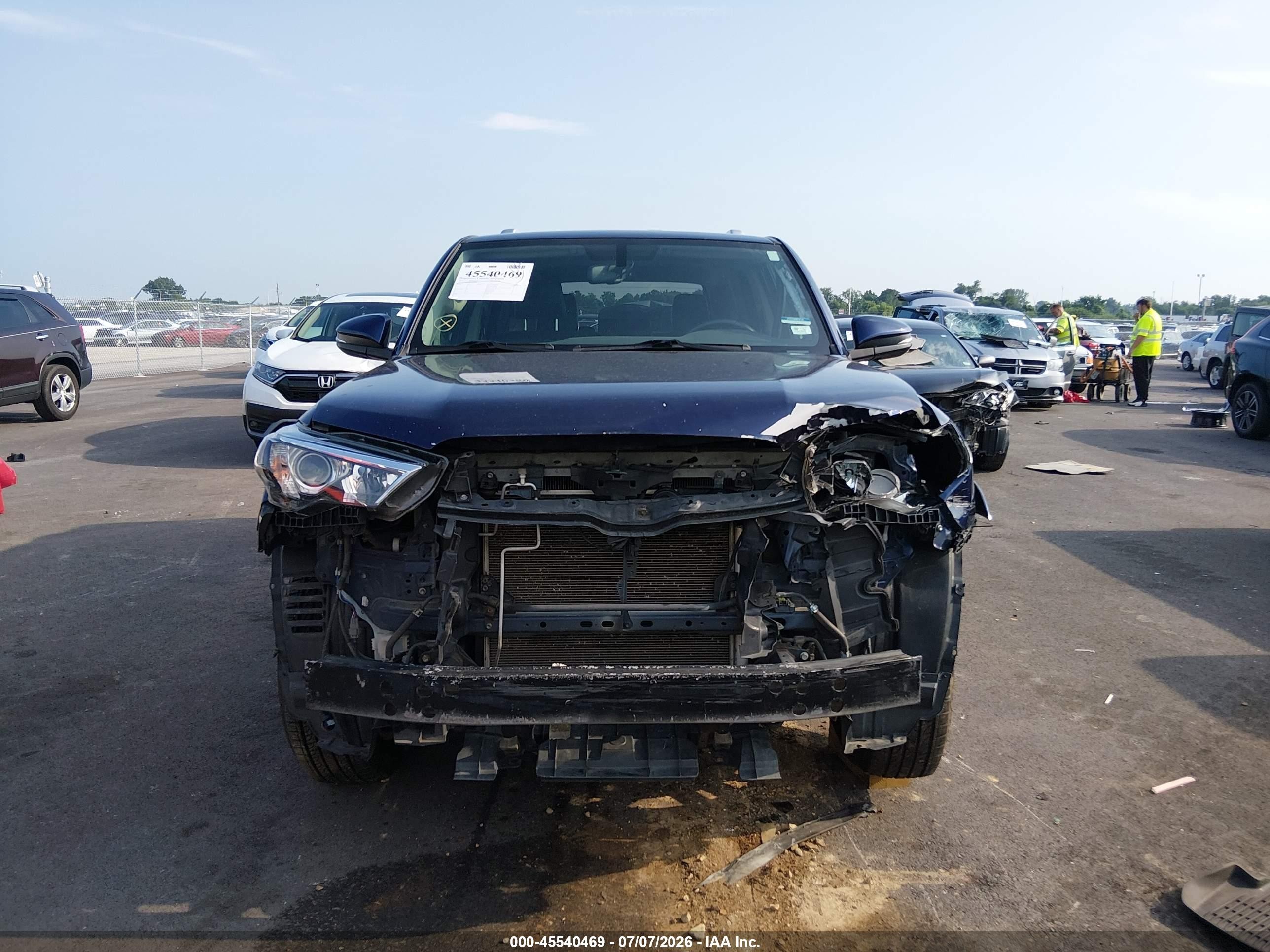 2014 Toyota 4runner Sr5/limited/trail Синий vin: JTEBU5JR7E5202556