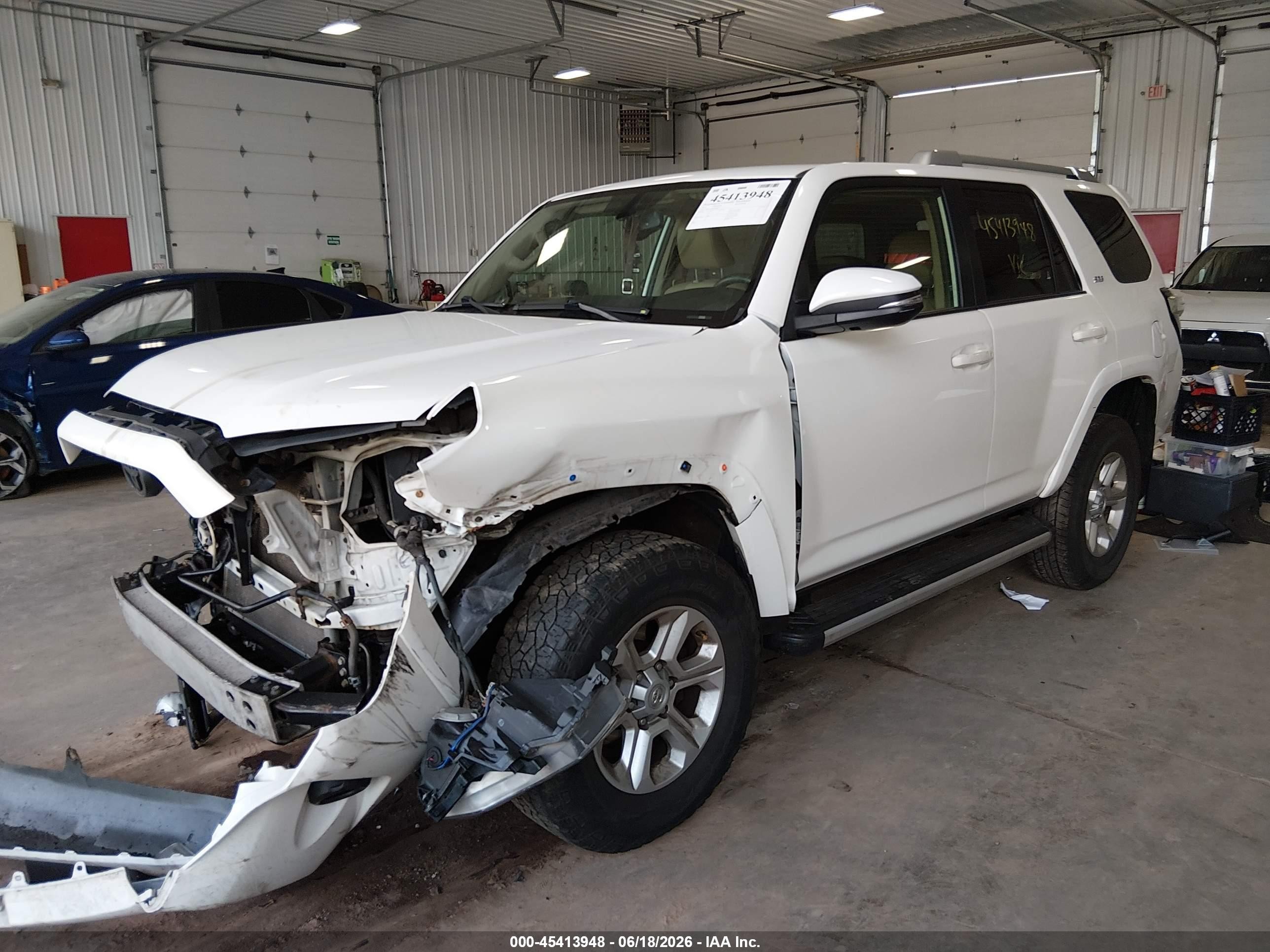 2015 Toyota 4runner Sr5 Premium White vin: JTEBU5JR7F5204020