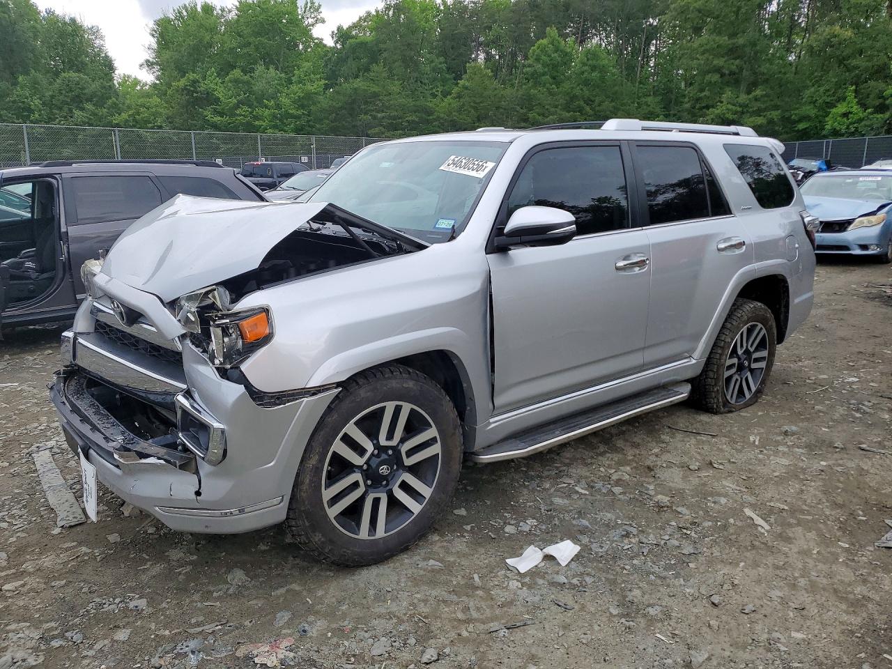 2015 Toyota 4runner Limited Silver vin: JTEBU5JR7F5217494