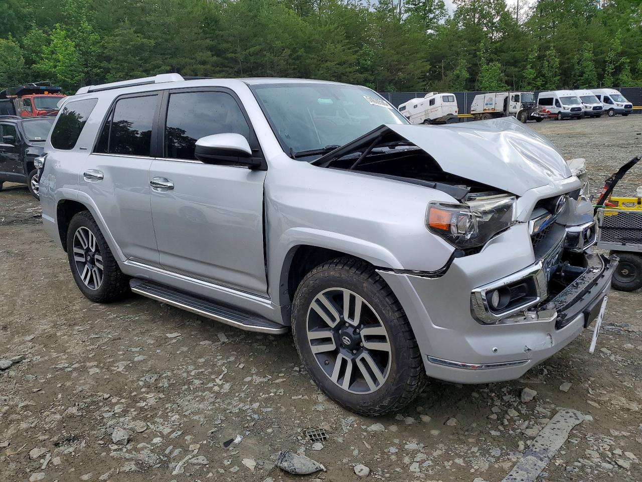 2015 Toyota 4runner Limited Silver vin: JTEBU5JR7F5217494
