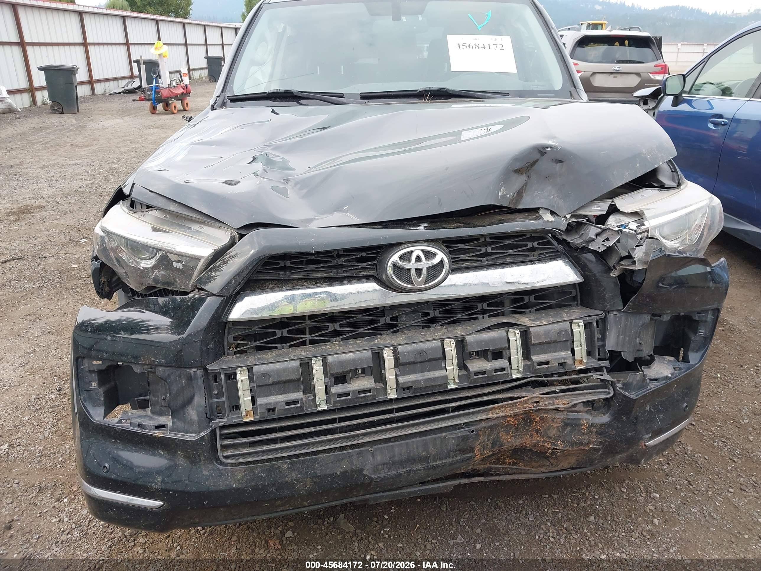 2015 Toyota 4runner Limited Black vin: JTEBU5JR7F5225627