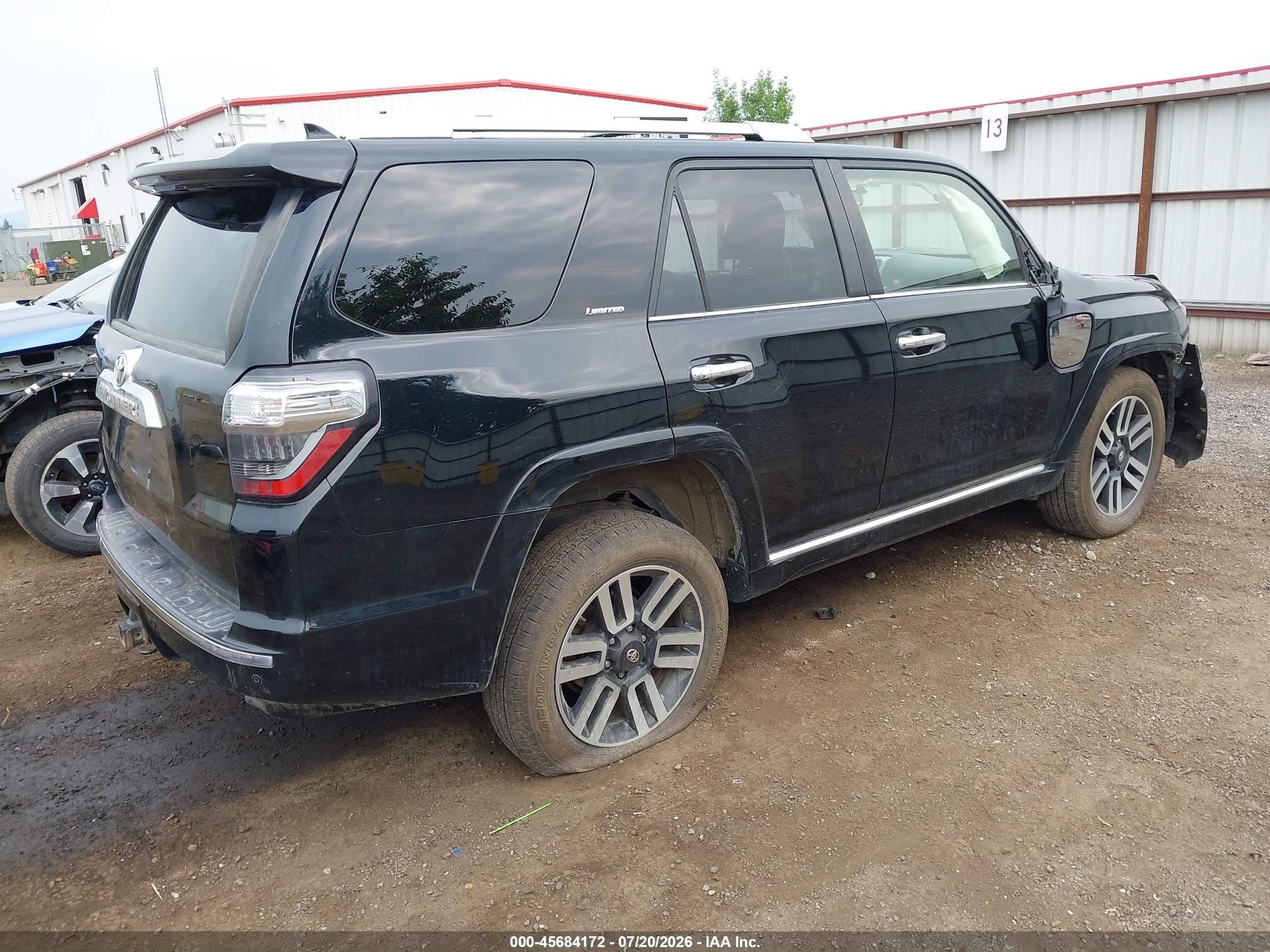 2015 Toyota 4runner Limited Black vin: JTEBU5JR7F5225627
