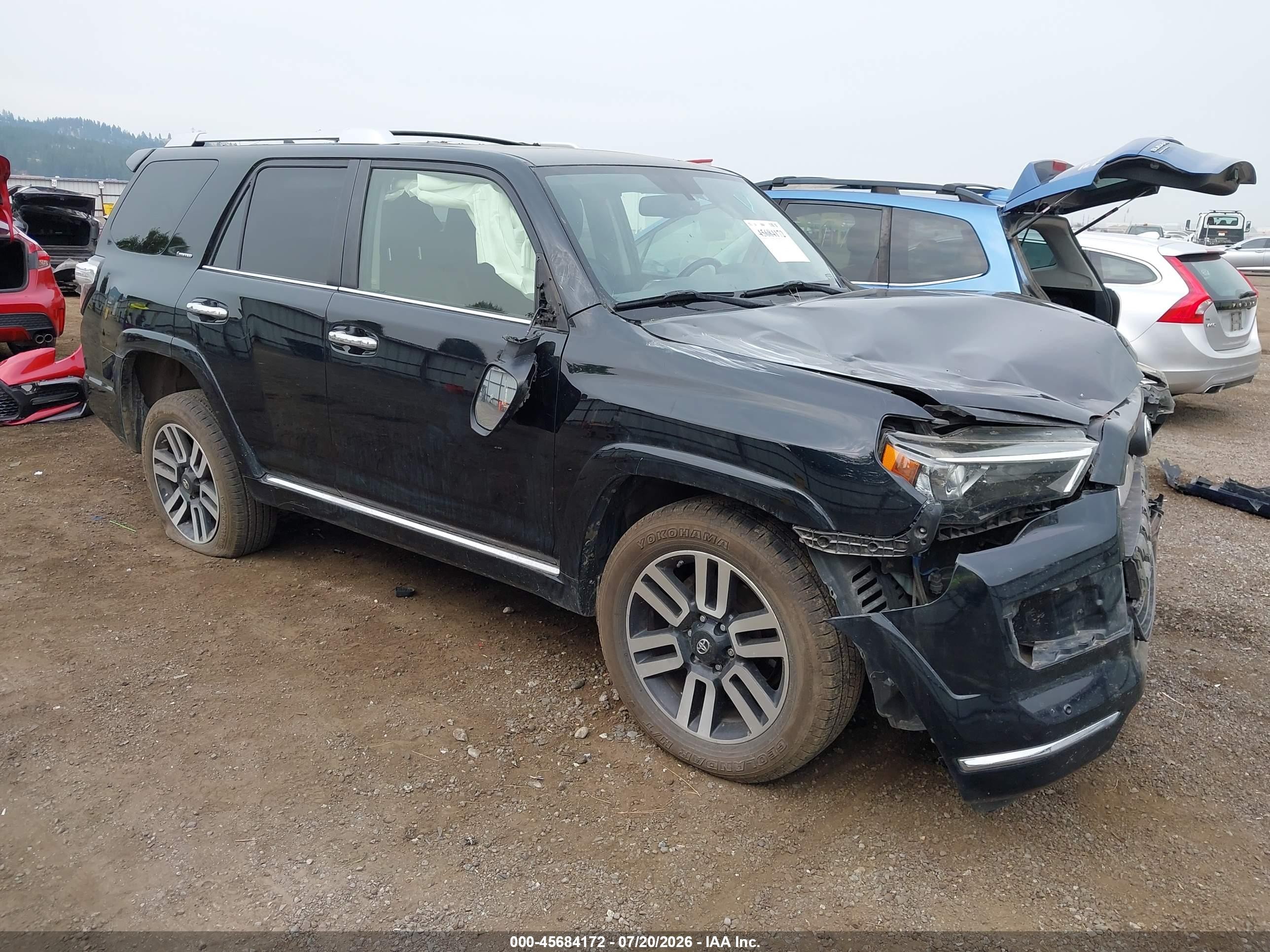 2015 Toyota 4runner Limited Black vin: JTEBU5JR7F5225627