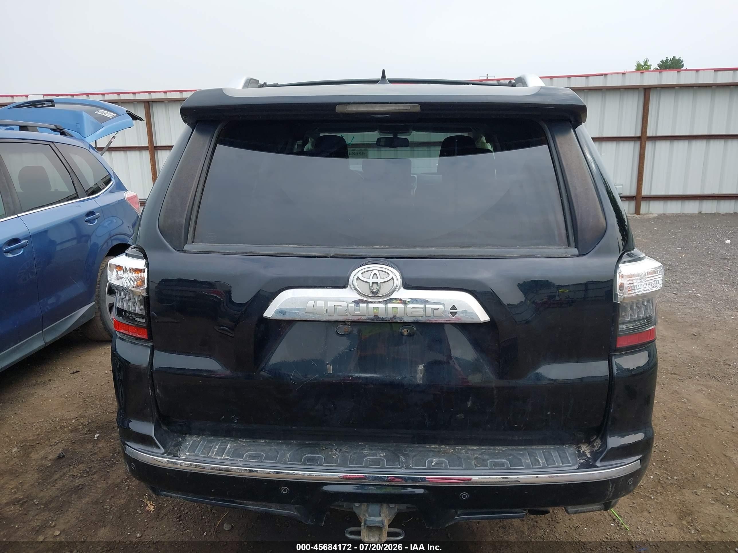 2015 Toyota 4runner Limited Black vin: JTEBU5JR7F5225627