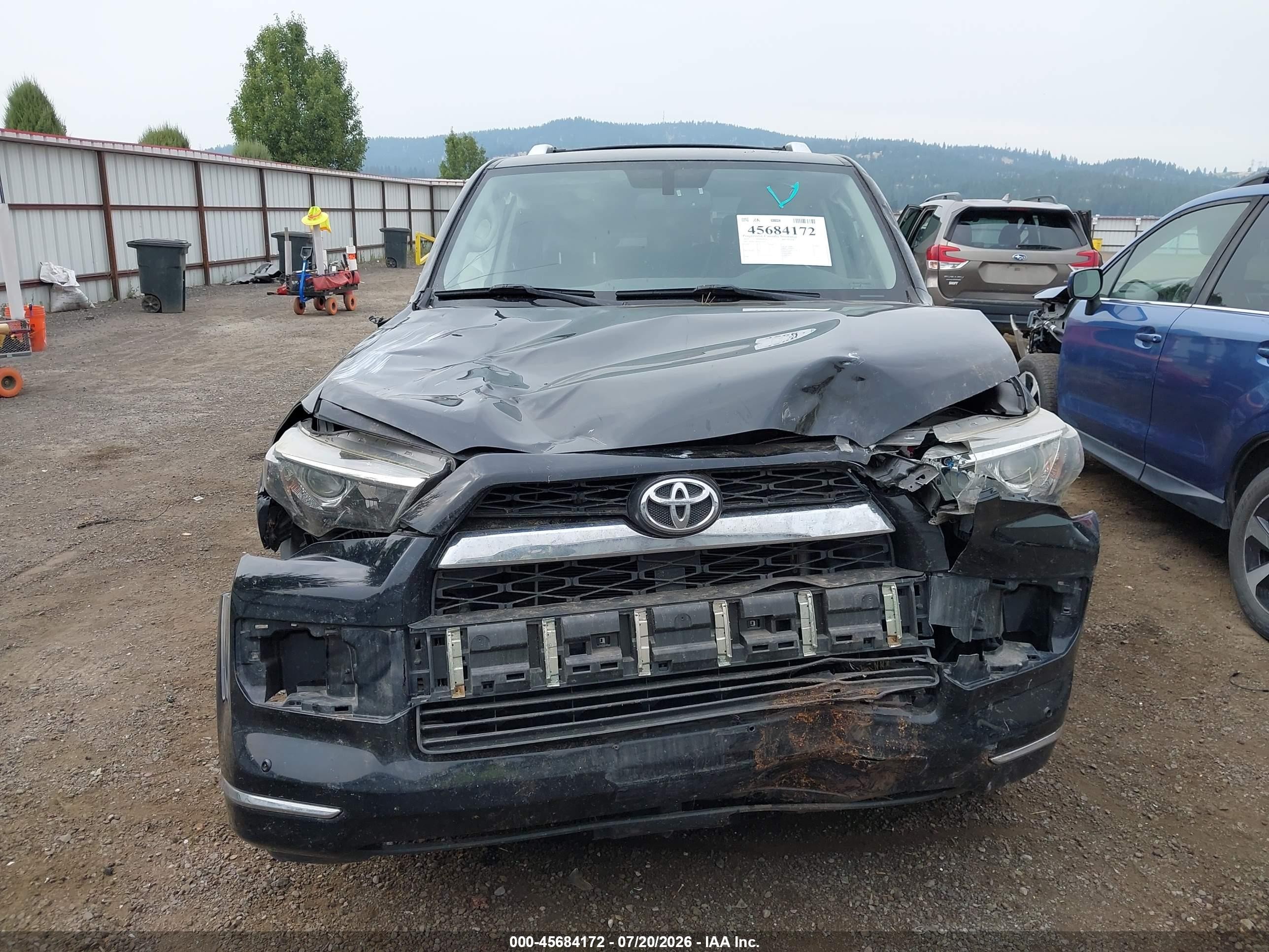 2015 Toyota 4runner Limited Black vin: JTEBU5JR7F5225627