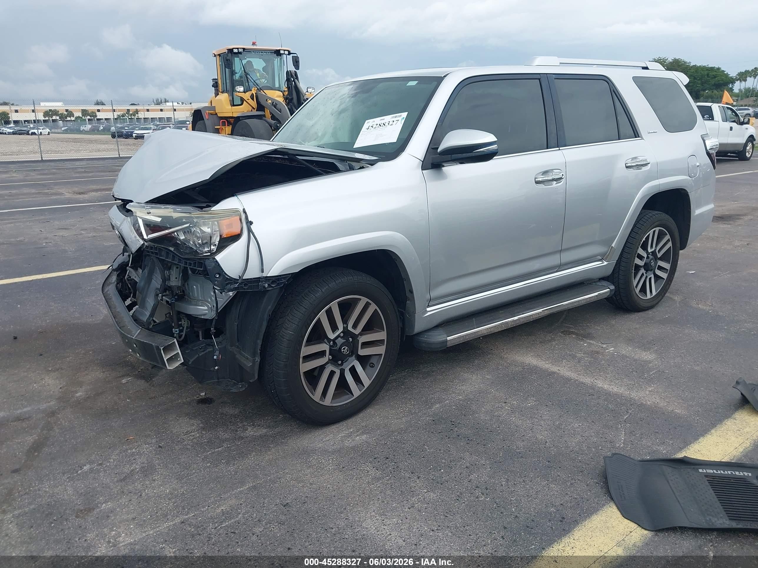 2015 Toyota 4runner Limited Silver vin: JTEBU5JR7F5234571
