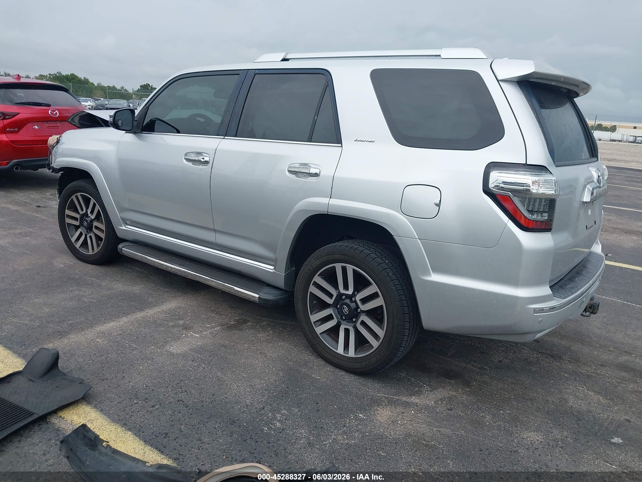 2015 Toyota 4runner Limited Silver vin: JTEBU5JR7F5234571