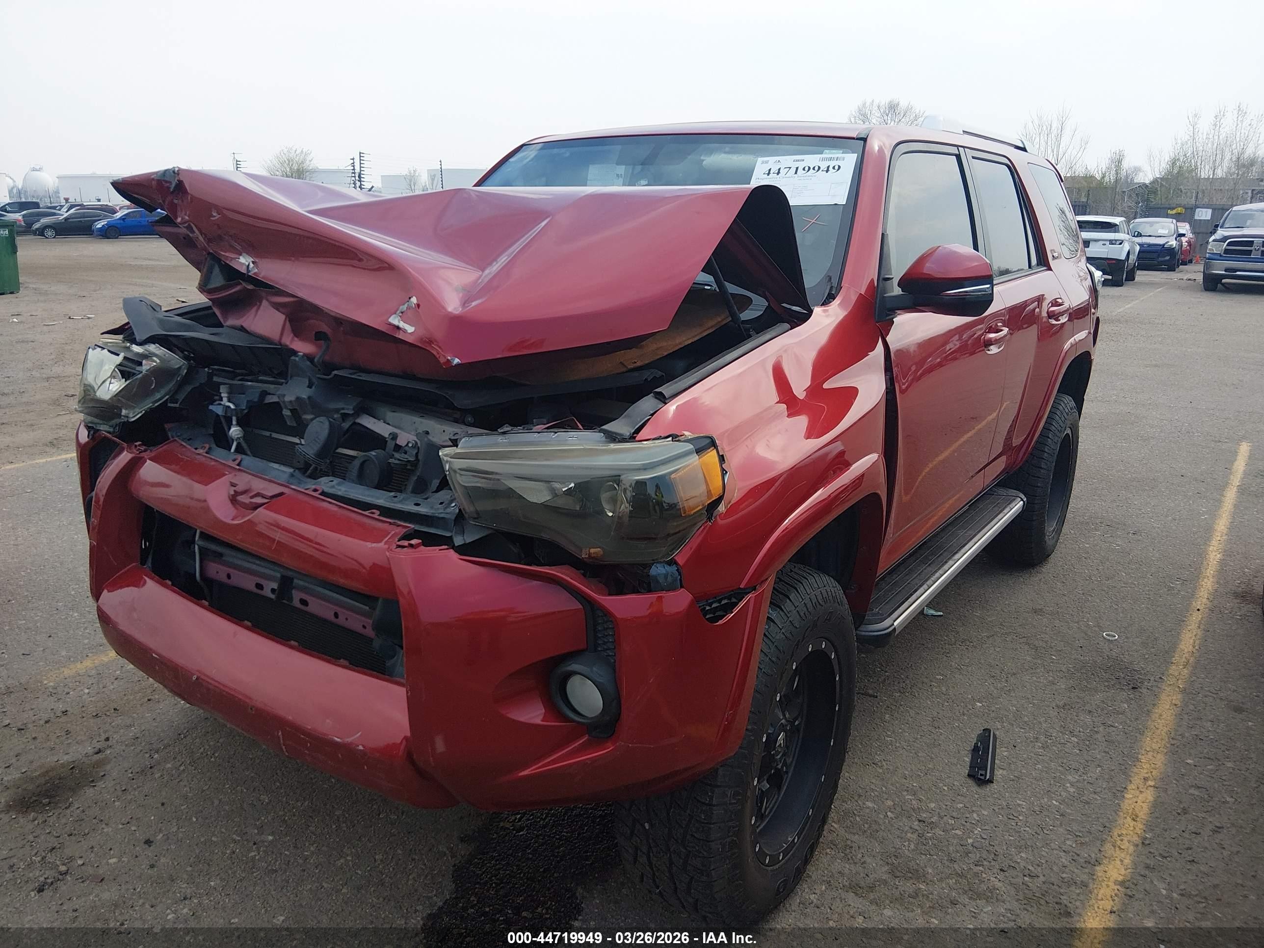 2016 Toyota 4runner Sr5 Premium Красный vin: JTEBU5JR7G5303230