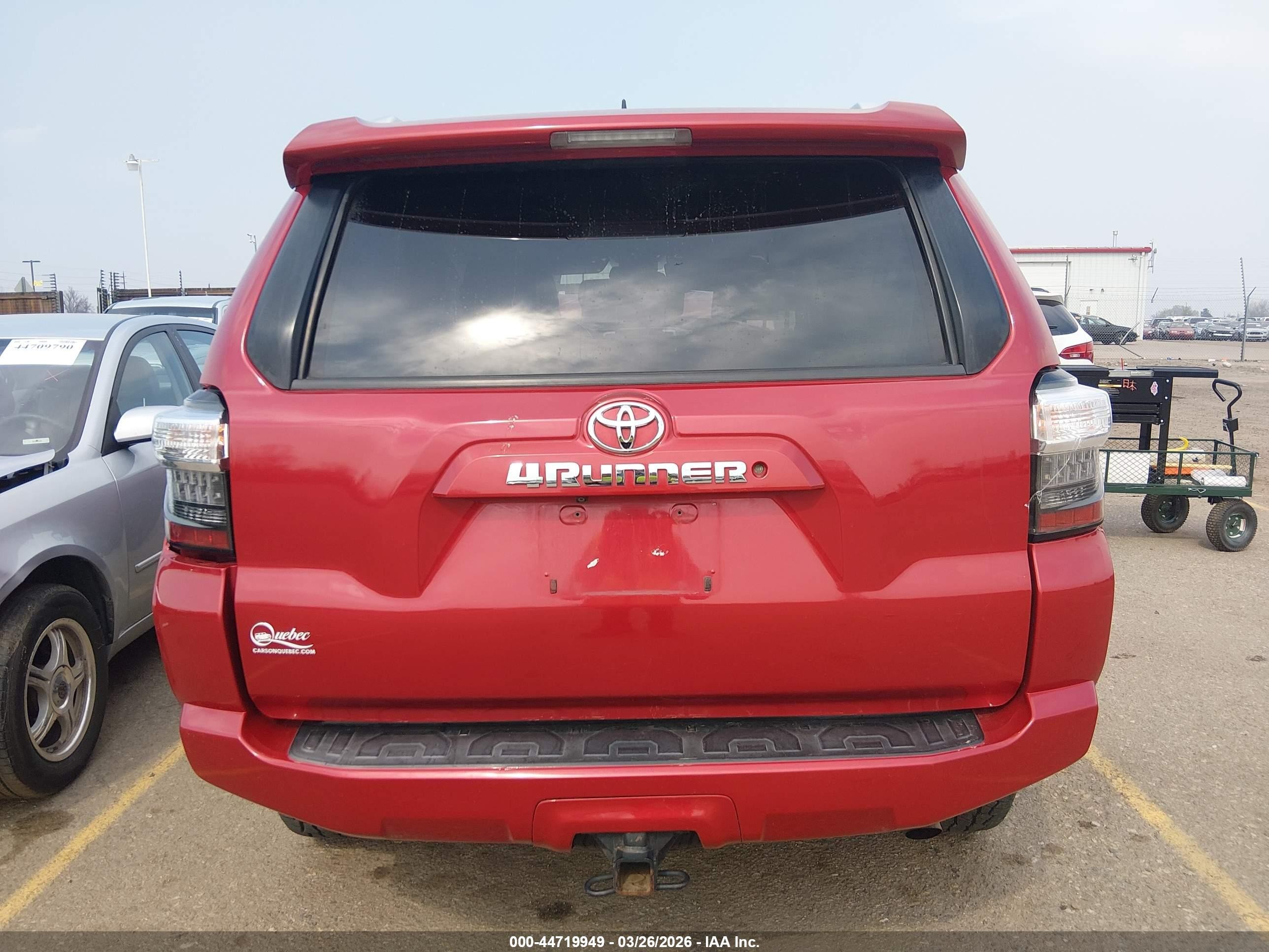 2016 Toyota 4runner Sr5 Premium Красный vin: JTEBU5JR7G5303230