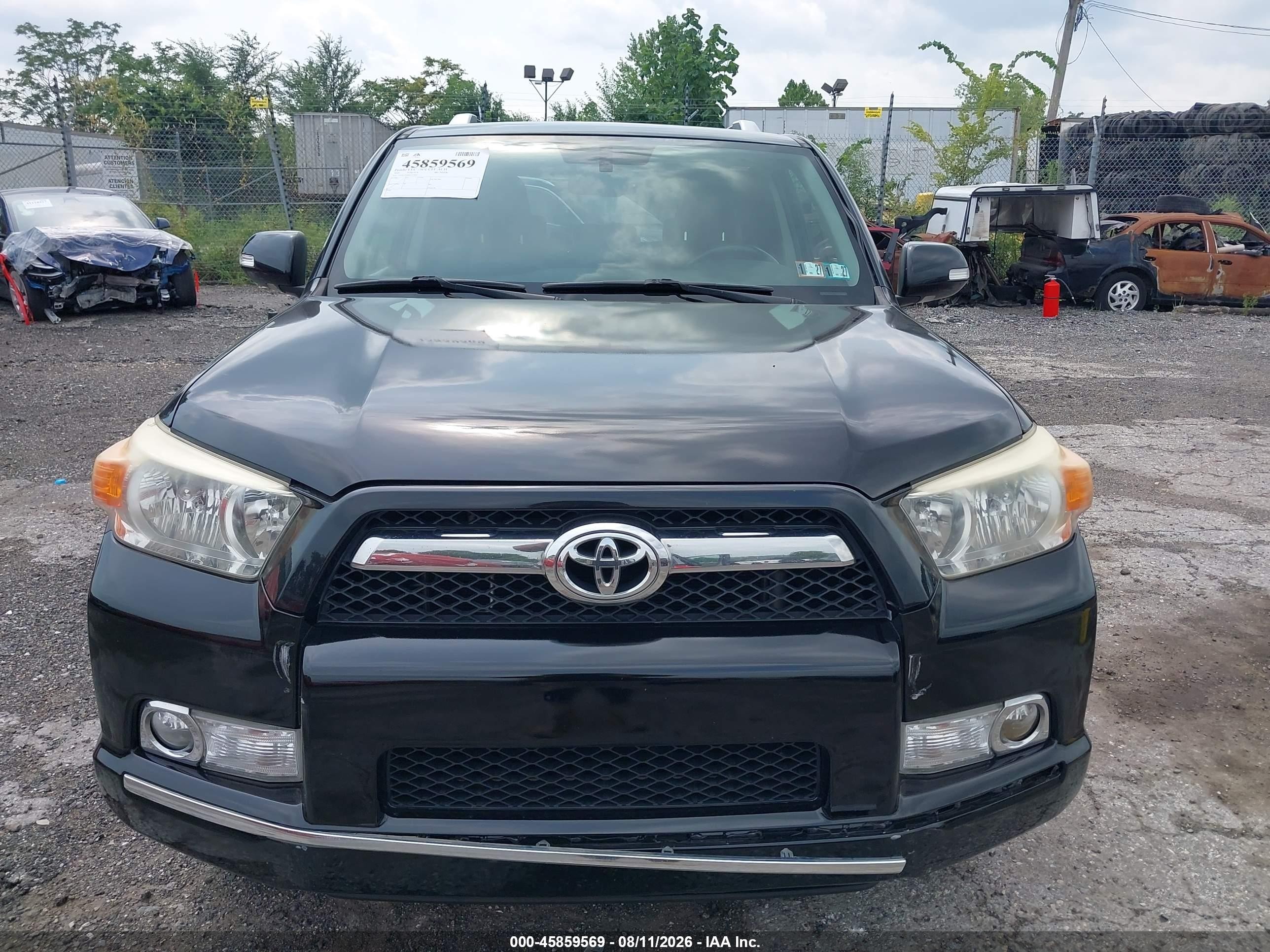 2010 Toyota 4runner Limited V6 Black vin: JTEBU5JR8A5013456