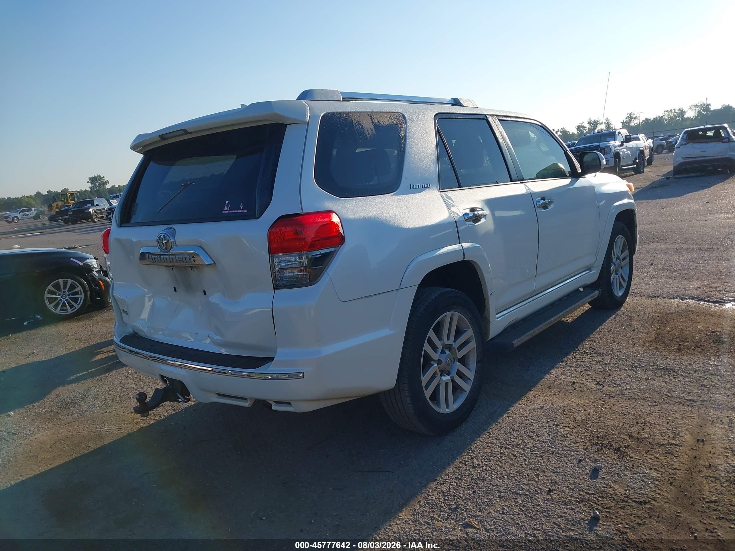 2010 Toyota 4runner Limited V6 White vin: JTEBU5JR8A5015532