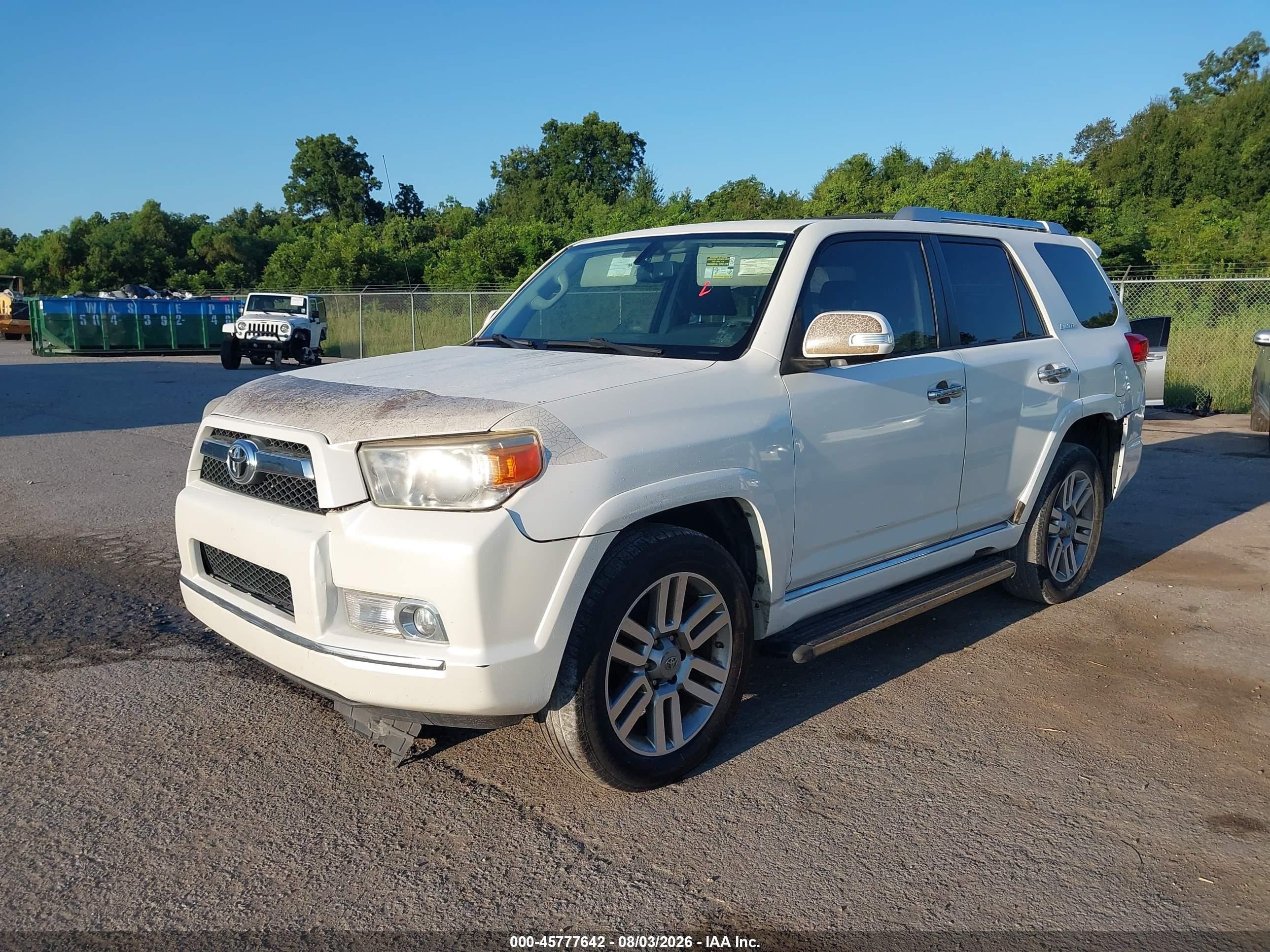 2010 Toyota 4runner Limited V6 White vin: JTEBU5JR8A5015532
