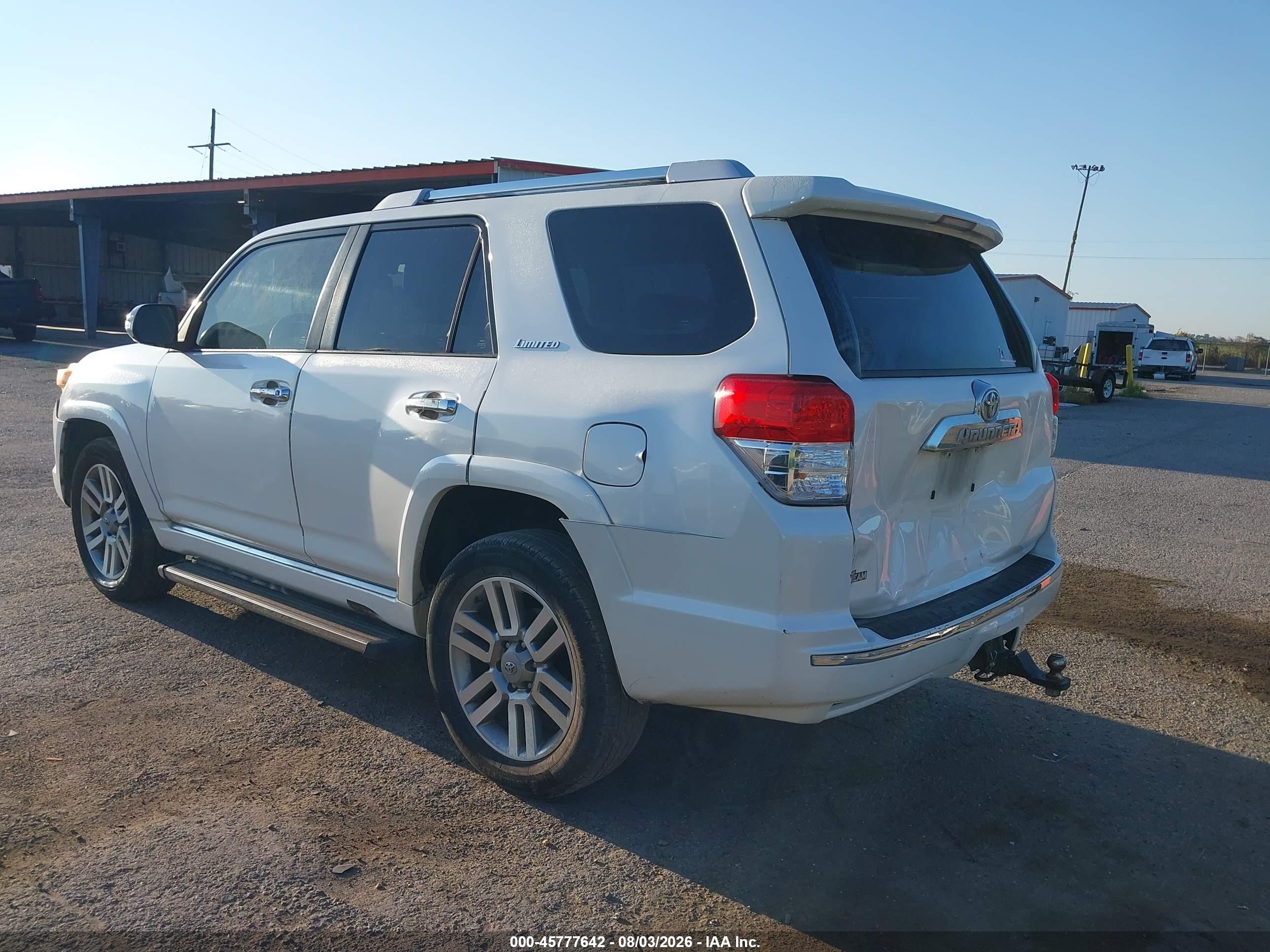 2010 Toyota 4runner Limited V6 White vin: JTEBU5JR8A5015532
