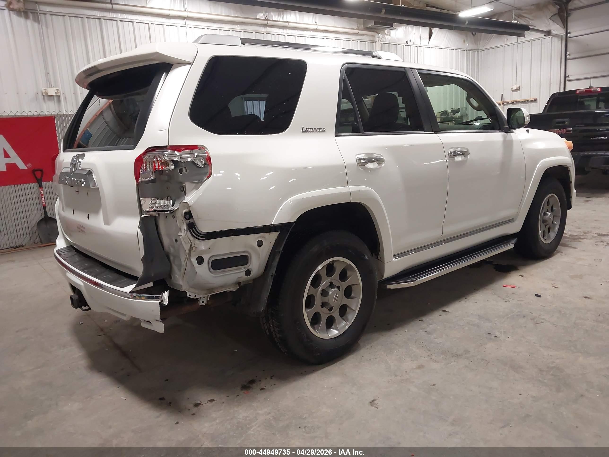 2011 Toyota 4runner Limited V6 White vin: JTEBU5JR8B5074548