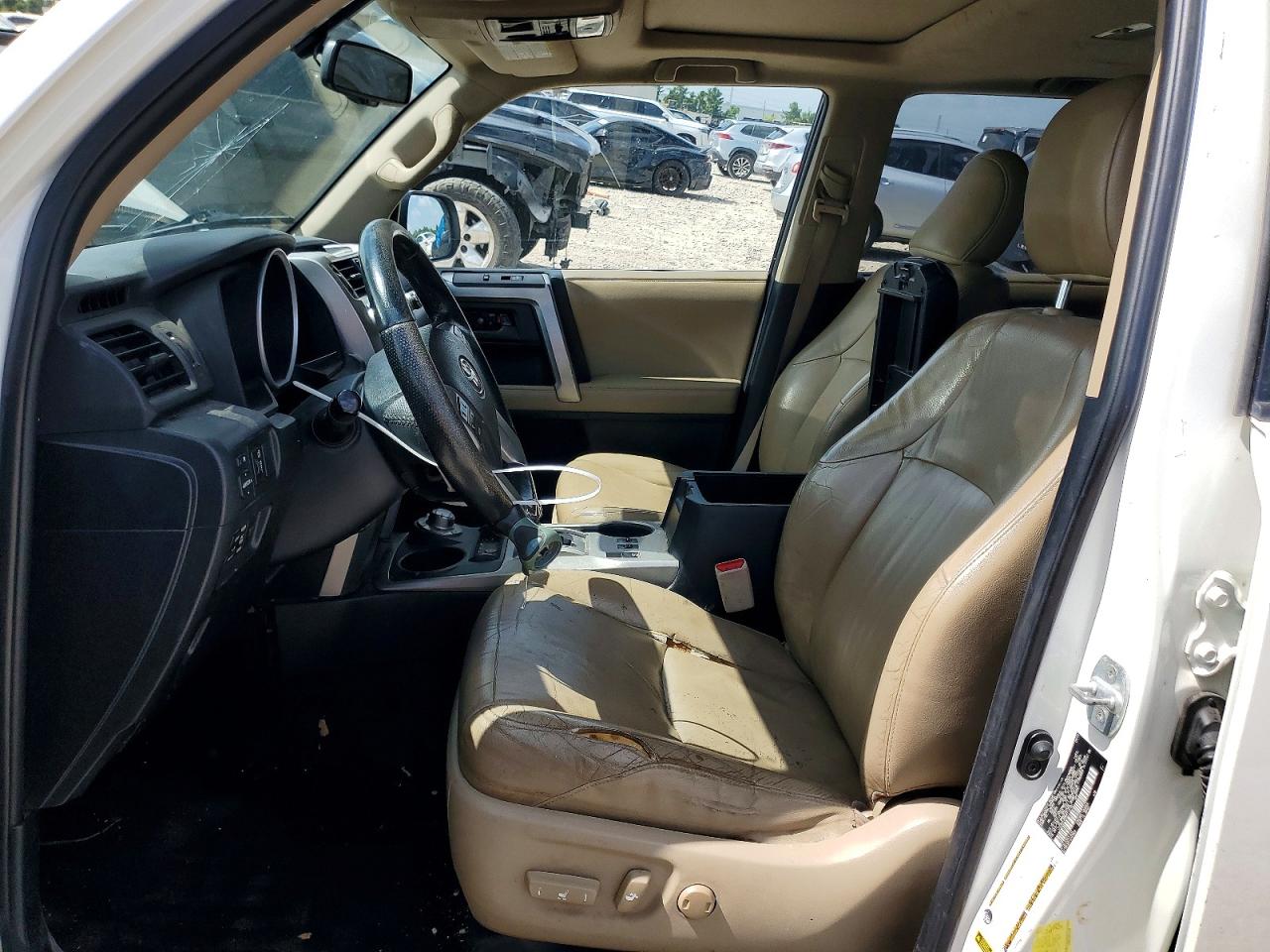 2013 Toyota 4runner Limited White vin: JTEBU5JR8D5114730