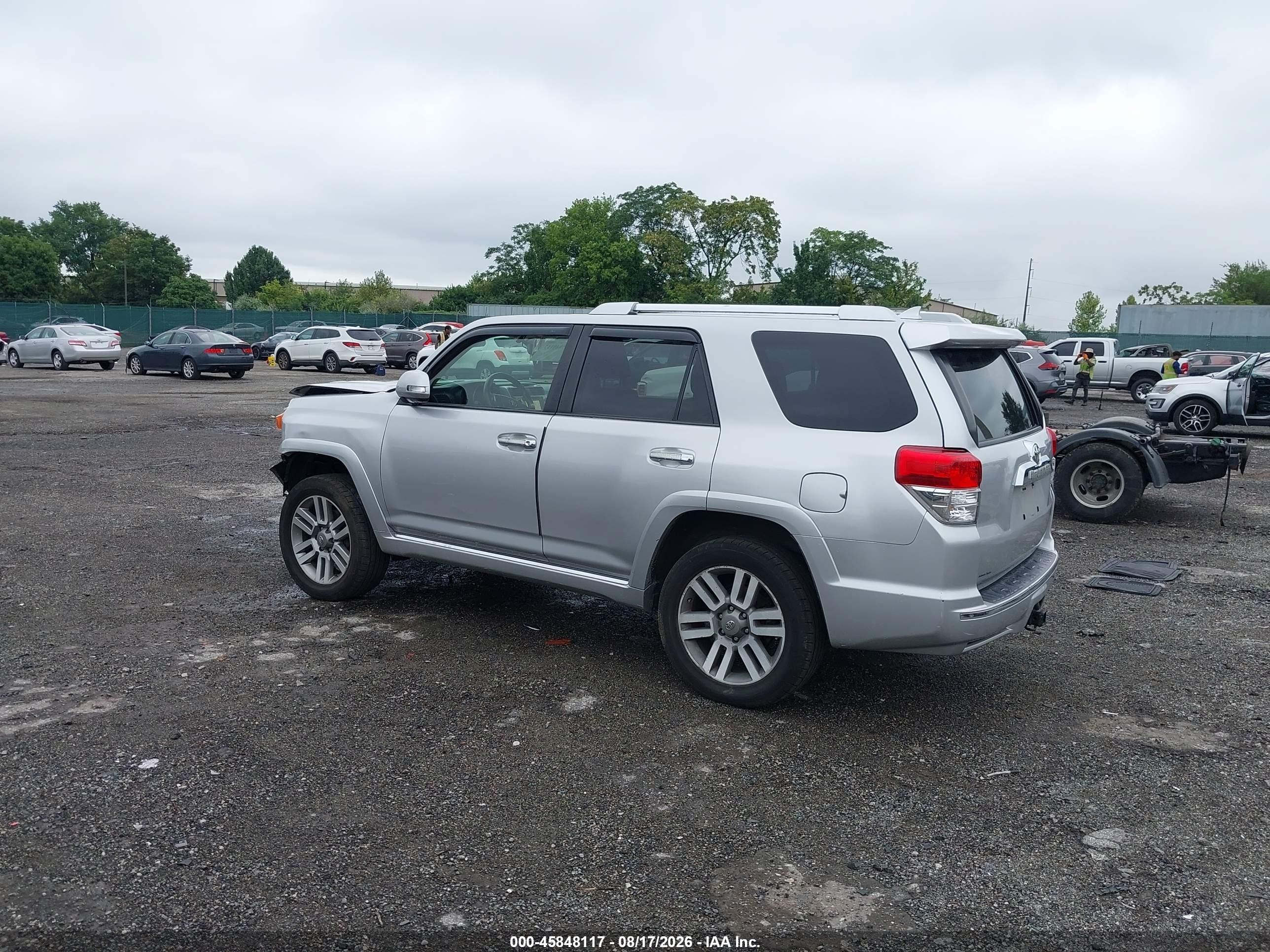 2013 Toyota 4runner Limited Silver vin: JTEBU5JR8D5124044