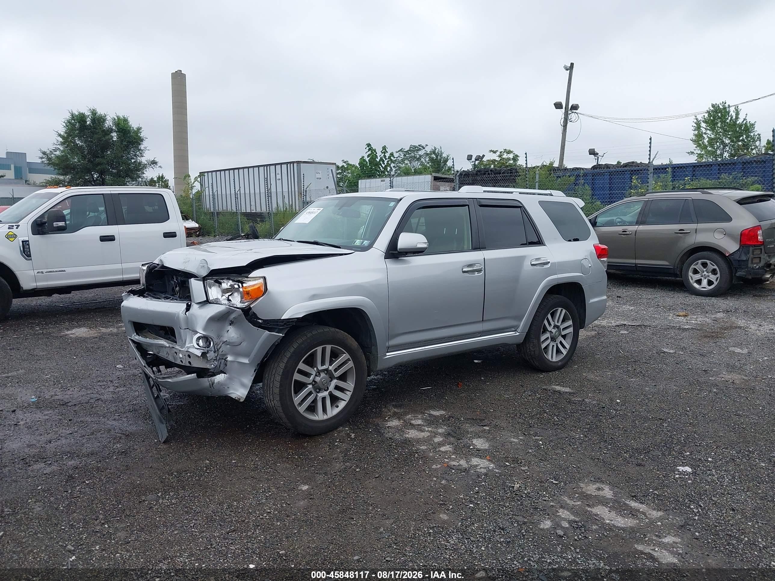 2013 Toyota 4runner Limited Silver vin: JTEBU5JR8D5124044