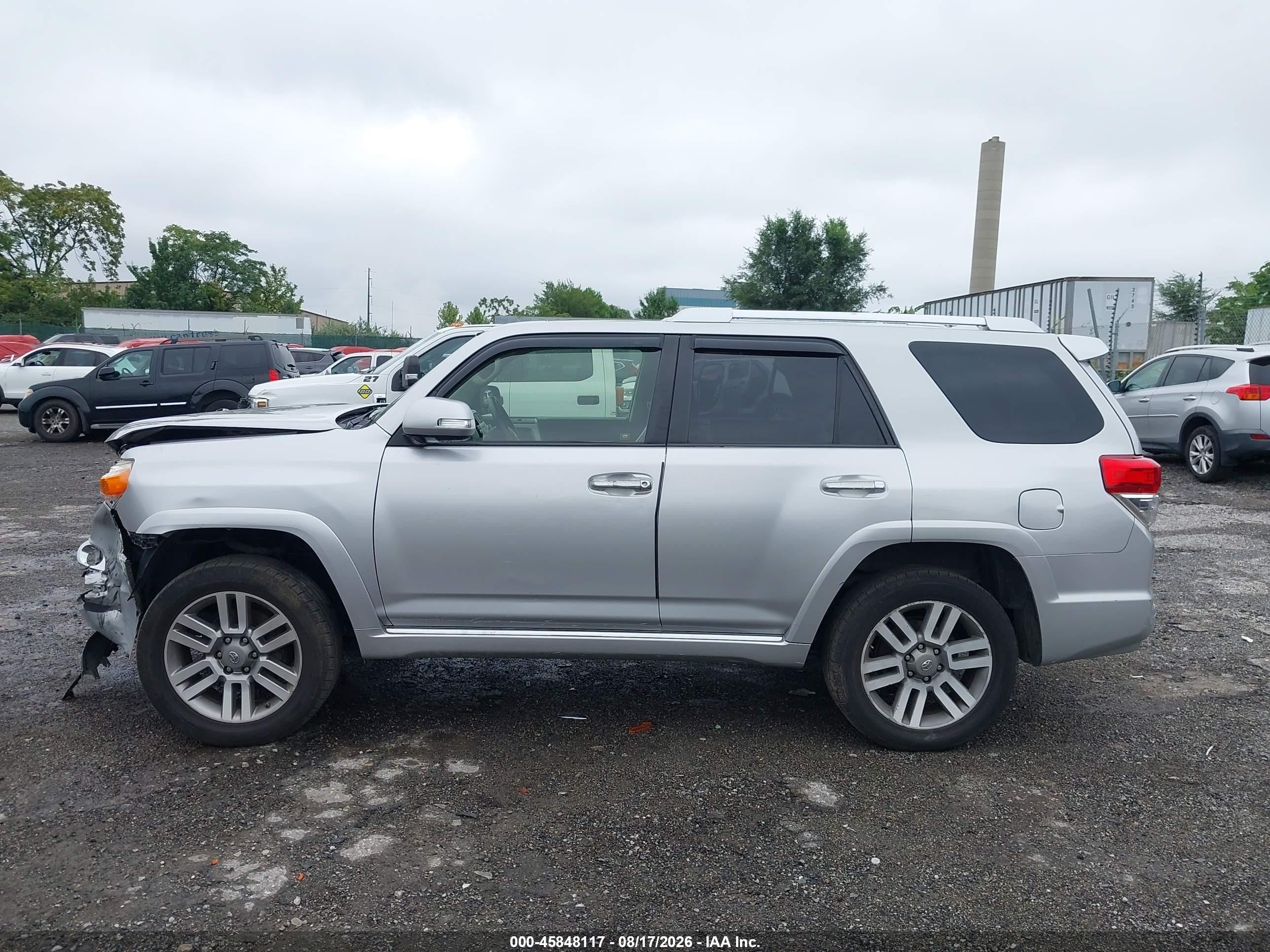 2013 Toyota 4runner Limited Silver vin: JTEBU5JR8D5124044