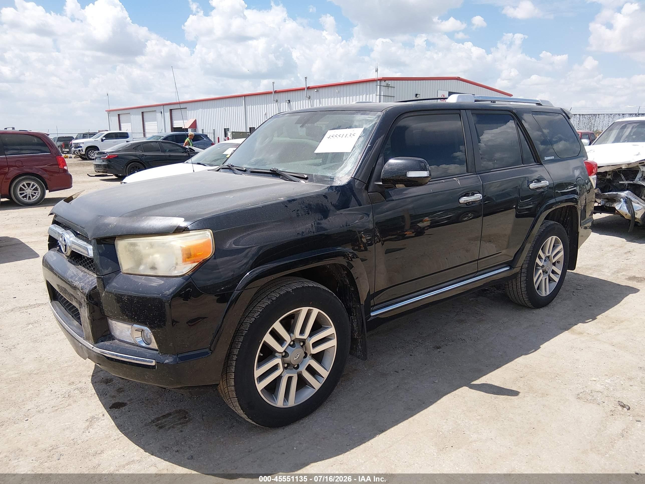 2013 Toyota 4runner Limited Black vin: JTEBU5JR8D5135335