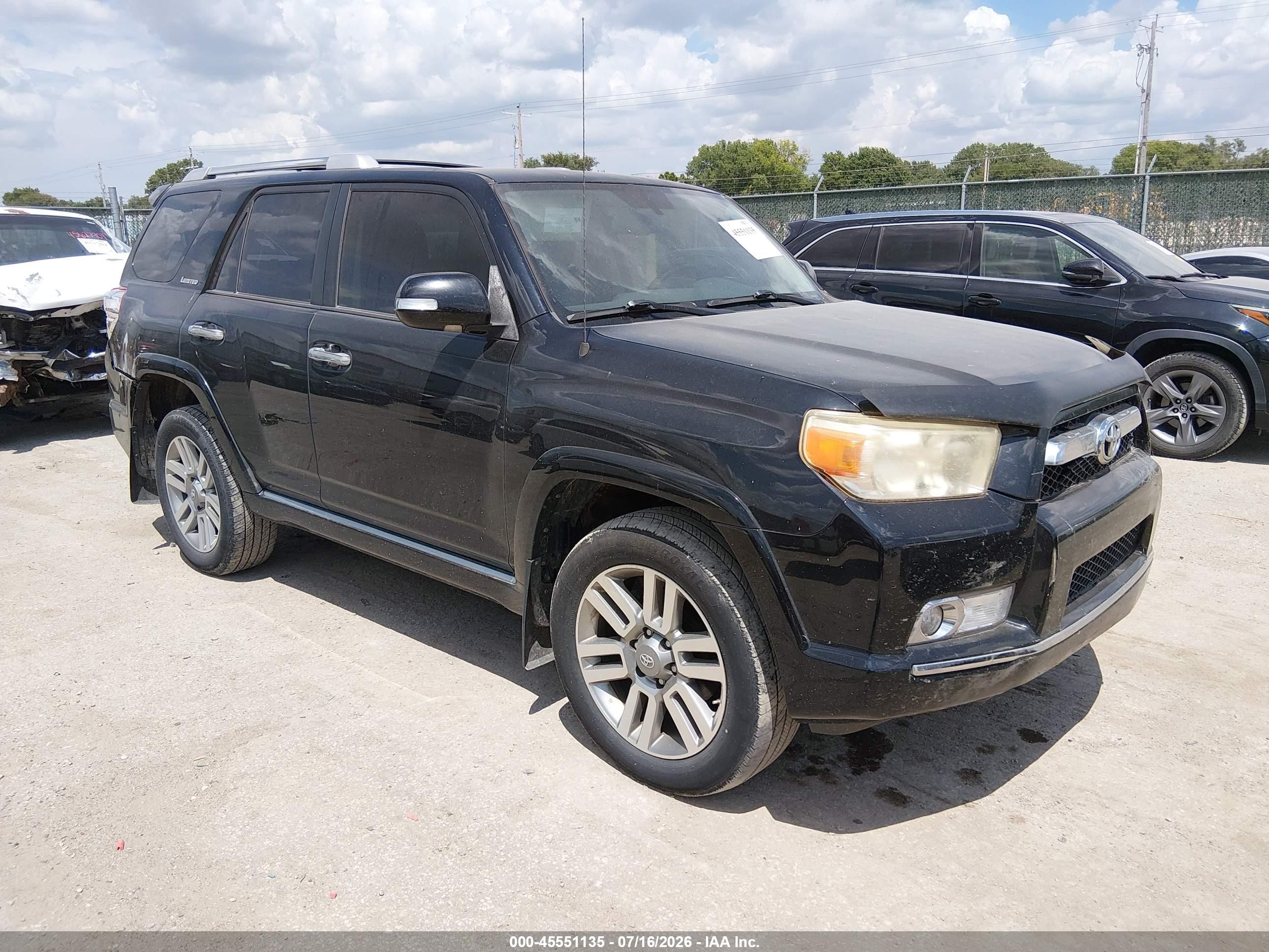 2013 Toyota 4runner Limited Black vin: JTEBU5JR8D5135335