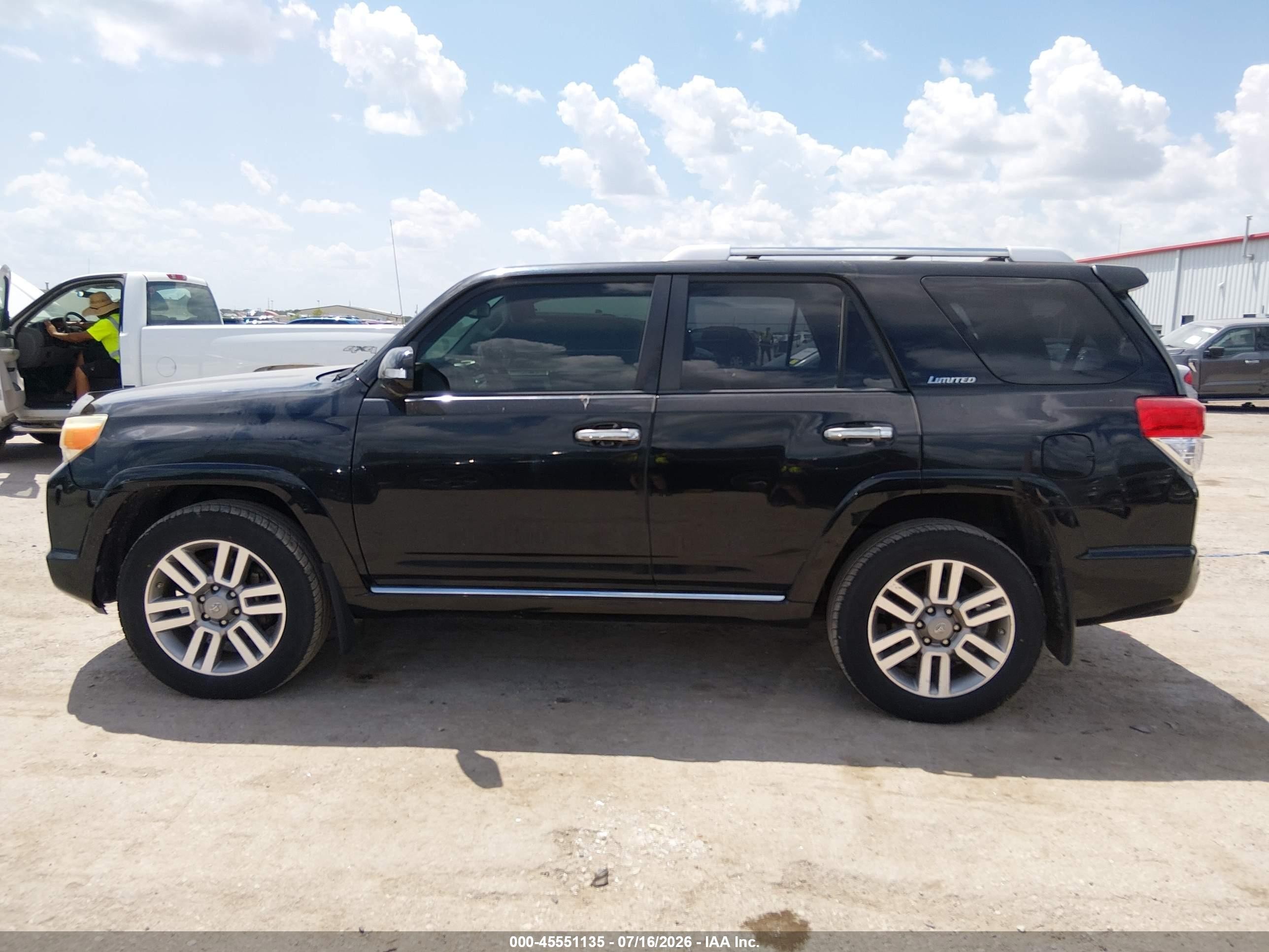 2013 Toyota 4runner Limited Black vin: JTEBU5JR8D5135335