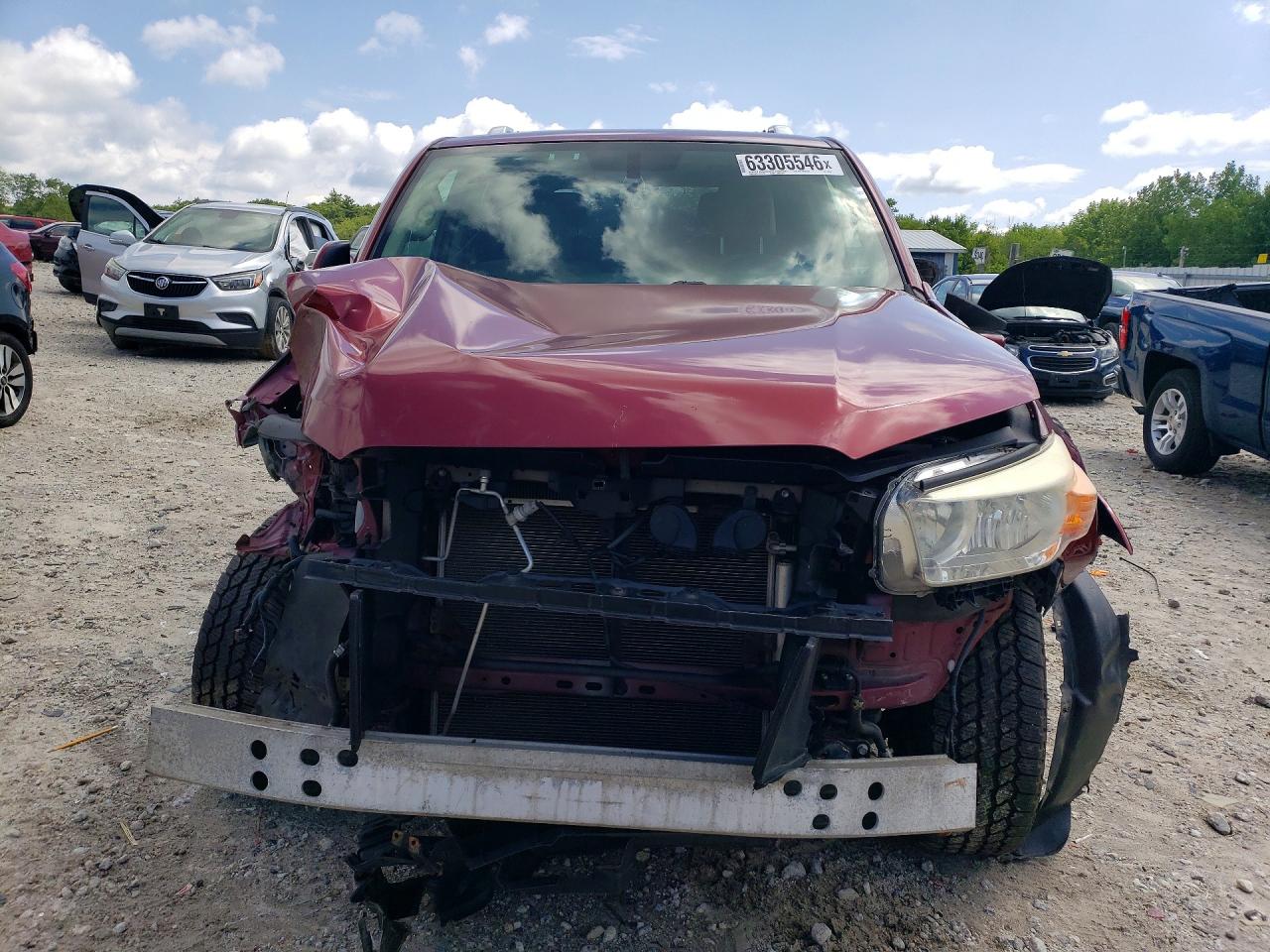 2013 Toyota 4runner Sr5 Burgundy vin: JTEBU5JR8D5140132