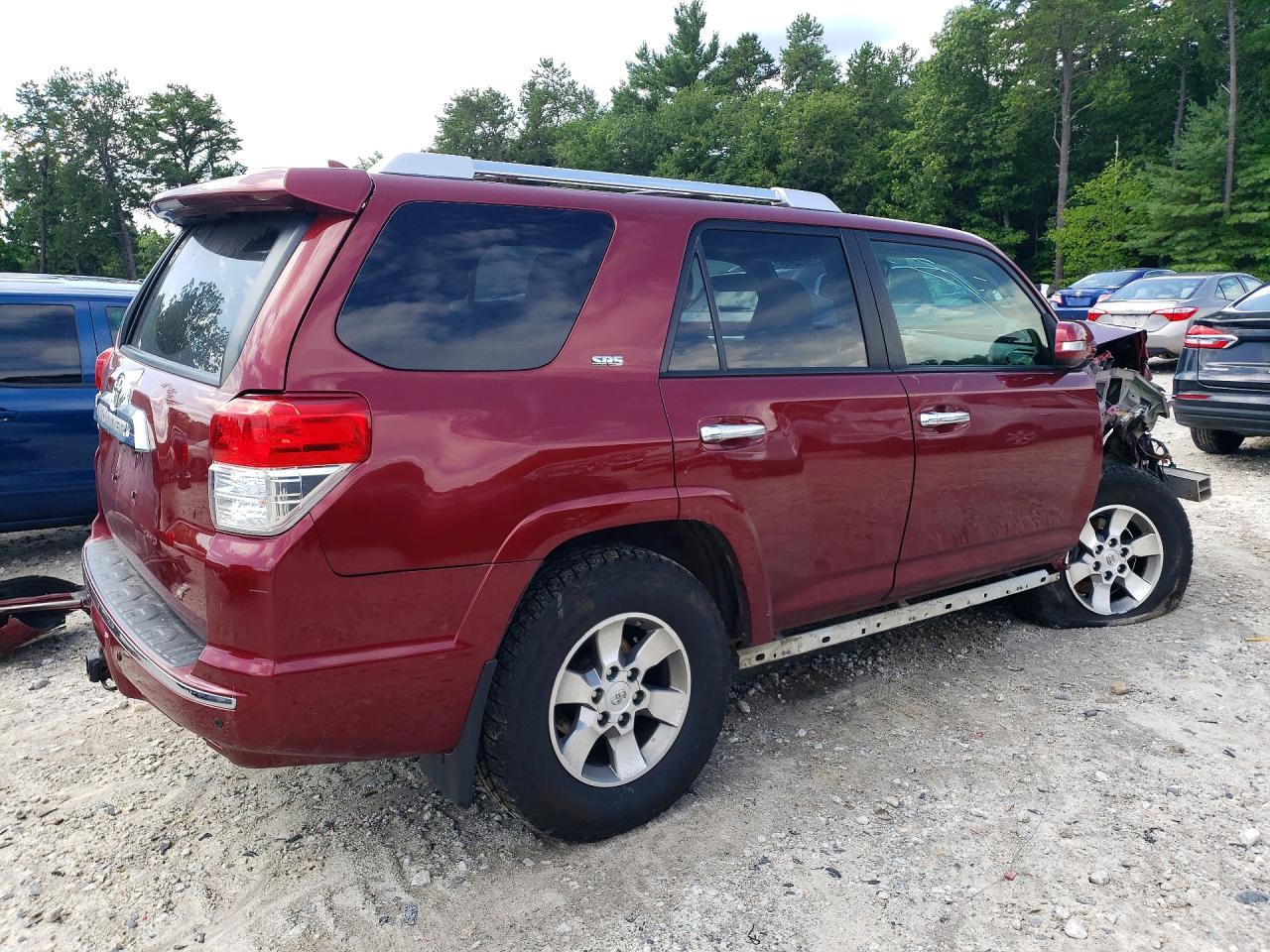 2013 Toyota 4runner Sr5 Burgundy vin: JTEBU5JR8D5140132