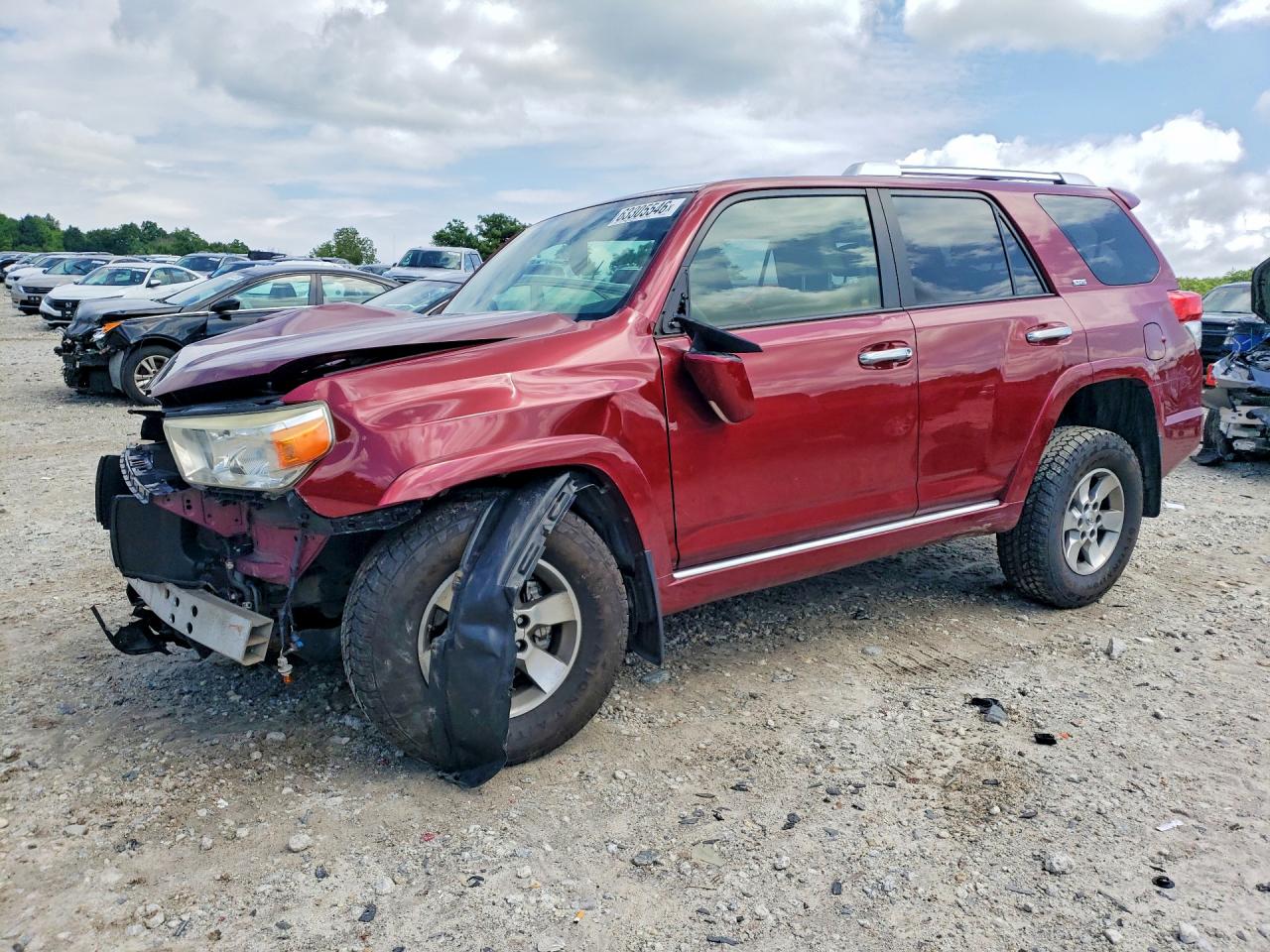 2013 Toyota 4runner Sr5 Burgundy vin: JTEBU5JR8D5140132