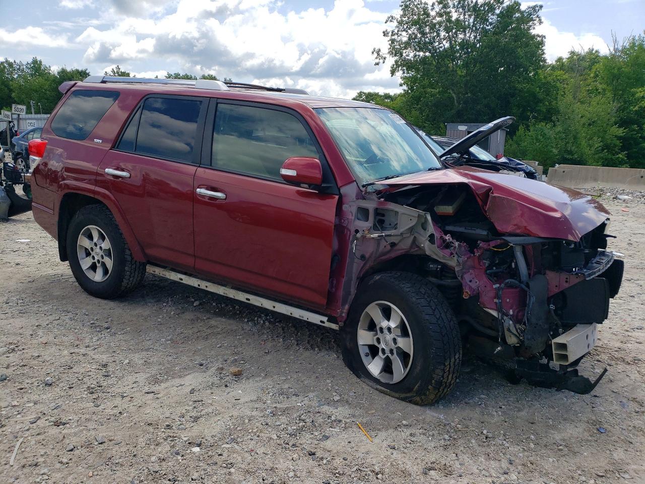 2013 Toyota 4runner Sr5 Burgundy vin: JTEBU5JR8D5140132