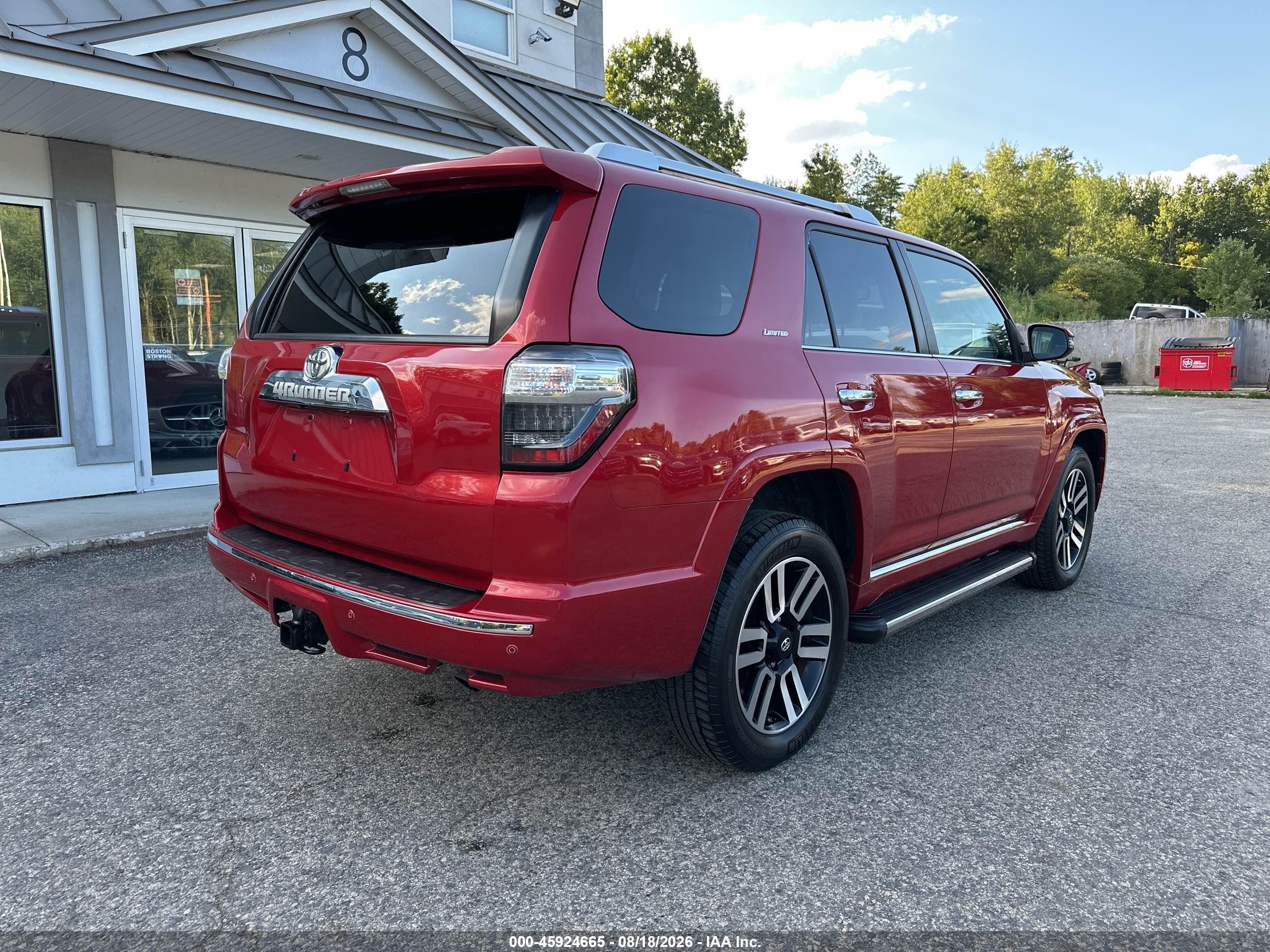 2014 Toyota 4runner Limited Red vin: JTEBU5JR8E5165291