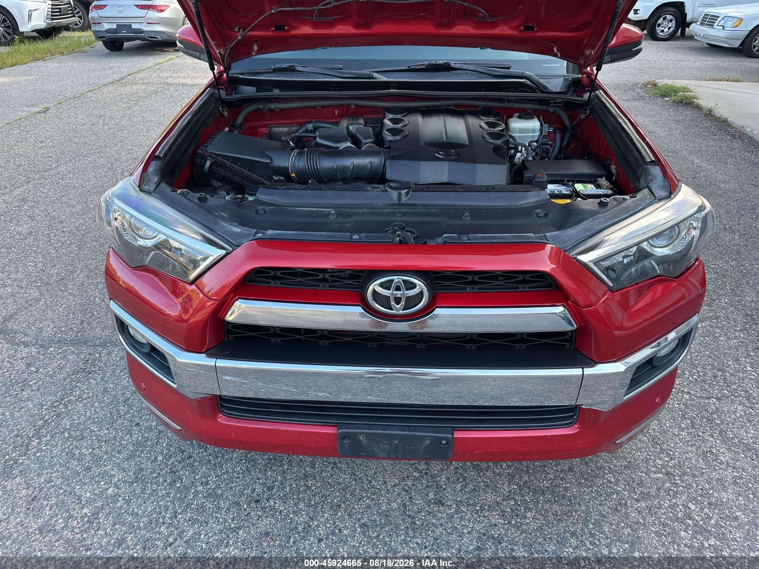 2014 Toyota 4runner Limited Red vin: JTEBU5JR8E5165291